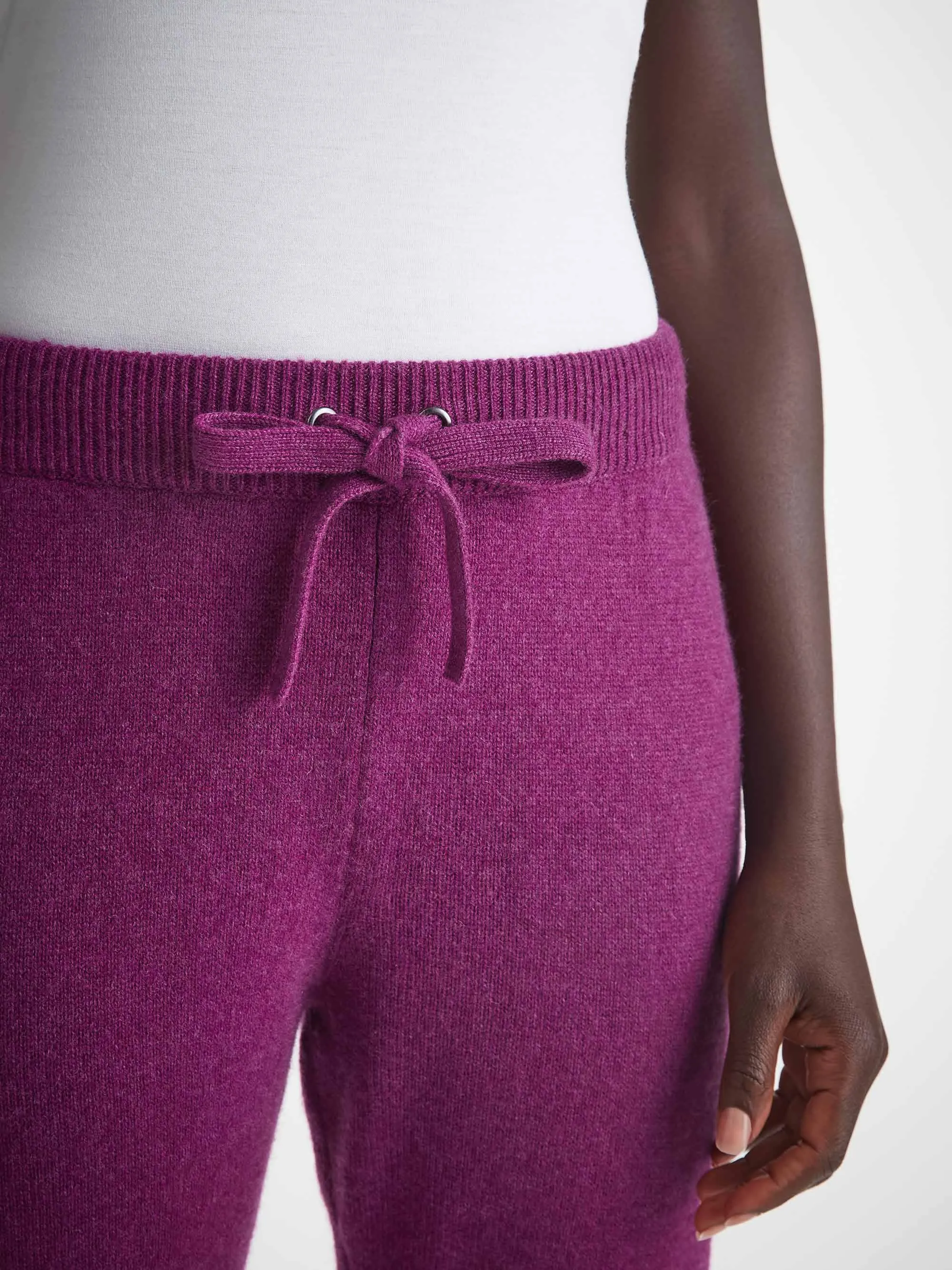Women's Track Pants Daphne Cashmere Purple sold by Derek Rose product image thumbnail 5