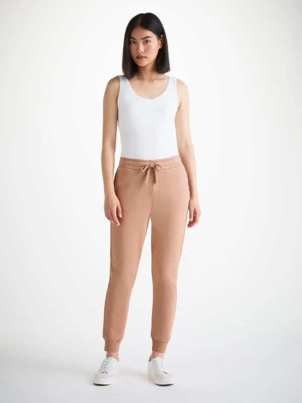 Women's Sweatpants Quinn Cotton Modal Latte sold by Derek Rose