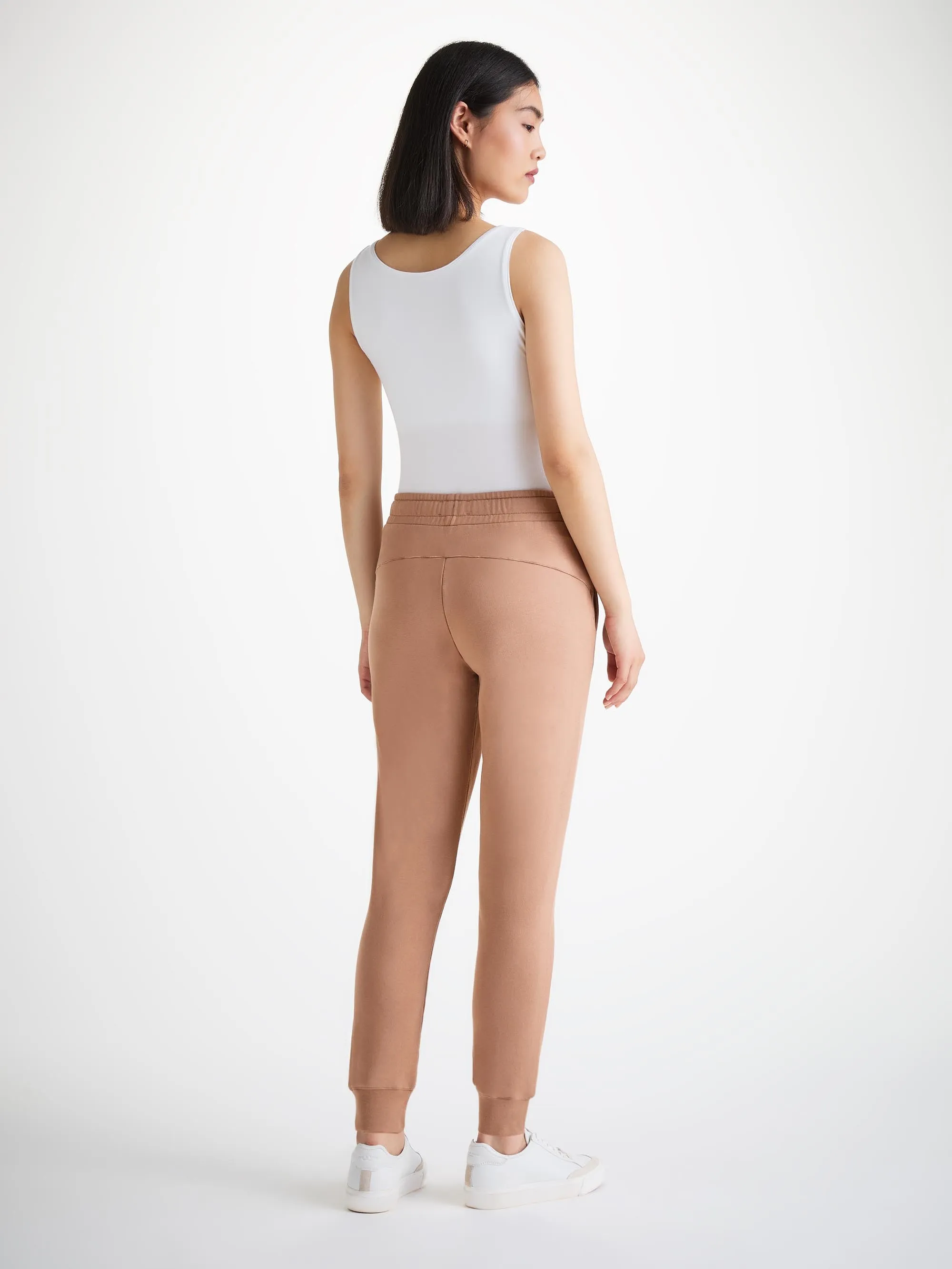 Women's Sweatpants Quinn Cotton Modal Latte sold by Derek Rose product image thumbnail 4
