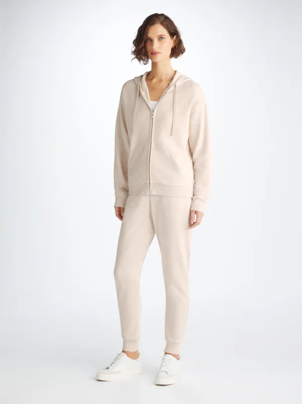 Women's Hoodie and Sweatpants Quinn Cotton Modal Oat sold by Derek Rose