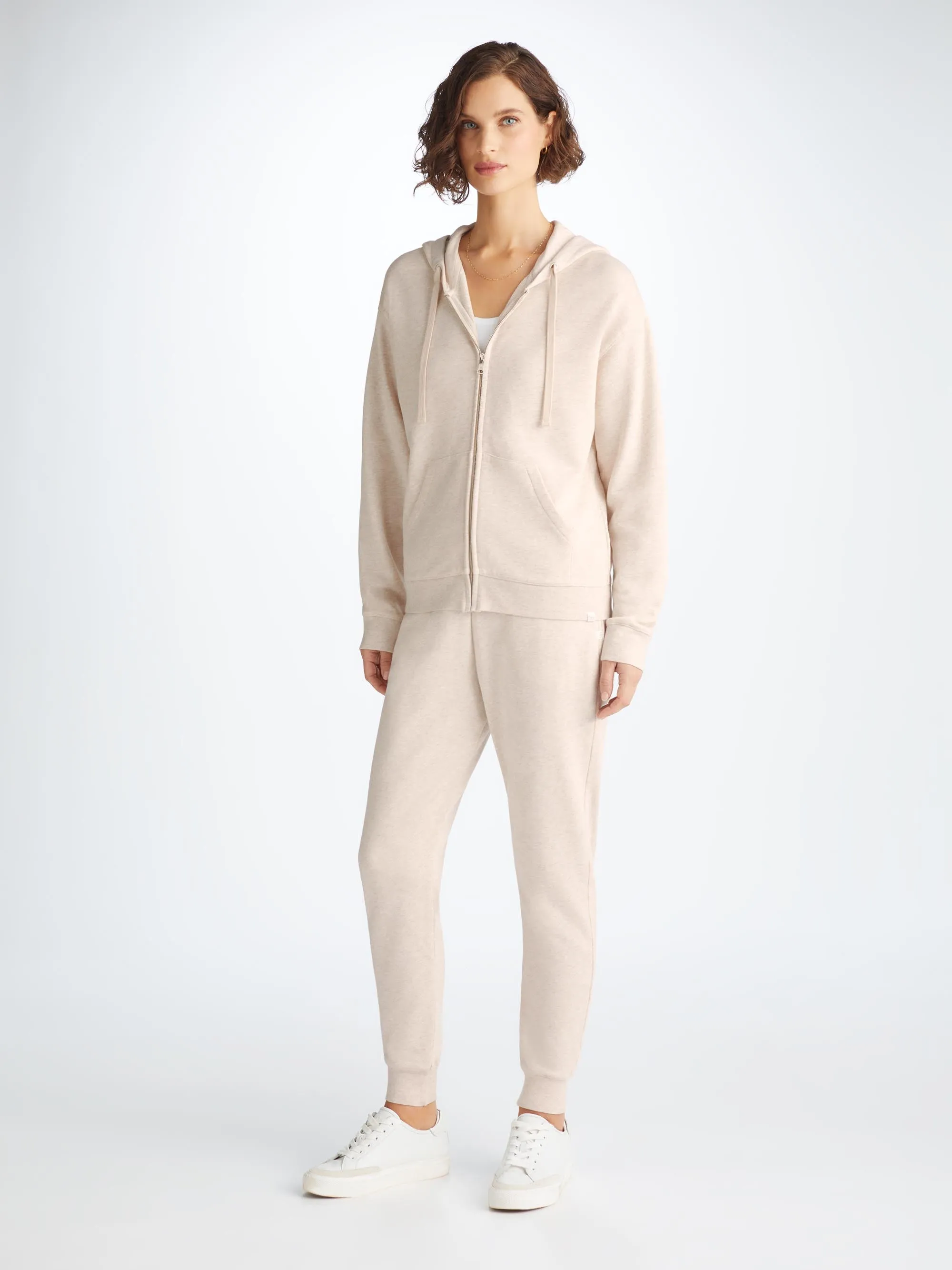 Women's Hoodie and Sweatpants Quinn Cotton Modal Oat sold by Derek Rose