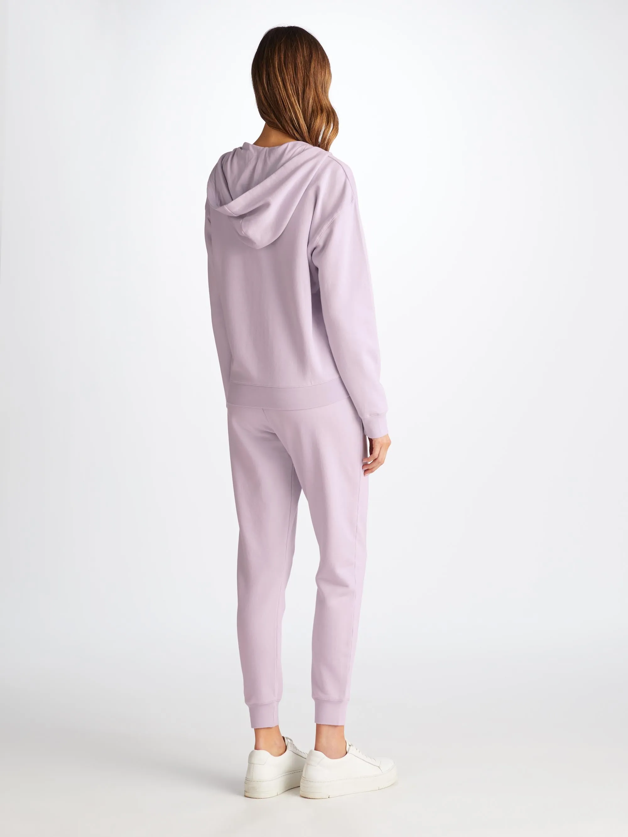 Women's Hoodie and Sweatpants Quinn Cotton Modal Lilac sold by Derek Rose product image thumbnail 2