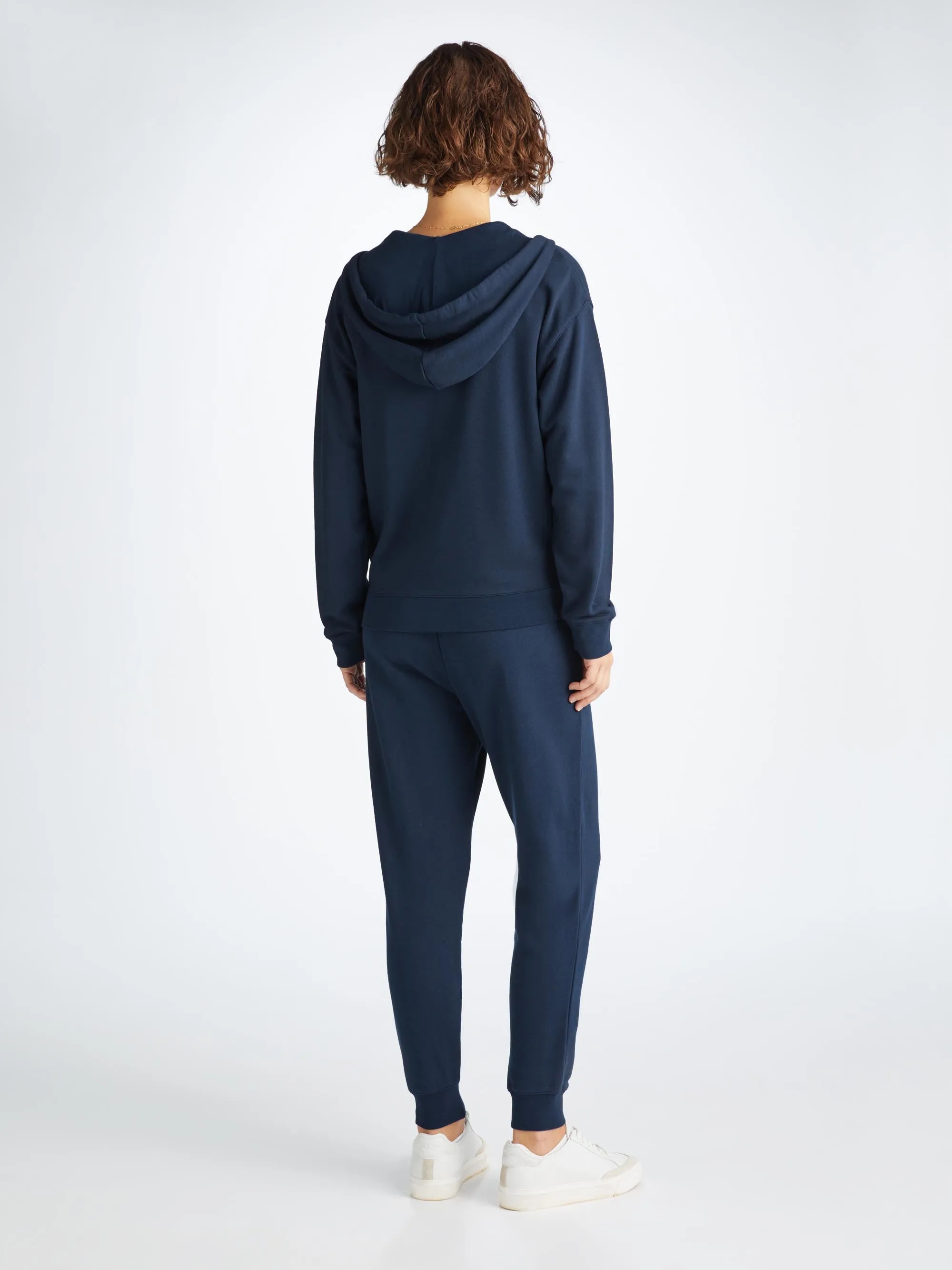 Women's Hoodie and Sweatpants Quinn Cotton Modal Navy sold by Derek Rose product image thumbnail 2