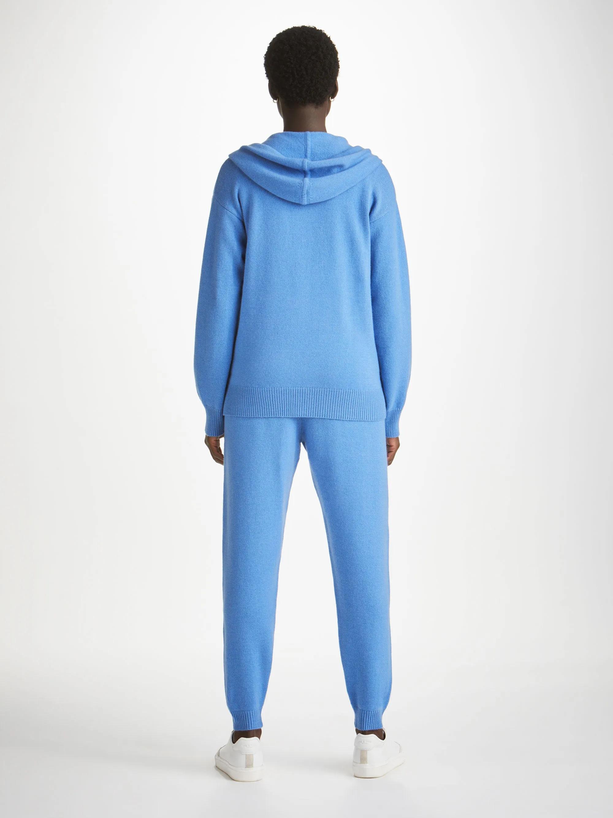 Women's Hoodie and Track Pants Daphne Cashmere Cornflower sold by Derek Rose product image thumbnail 2