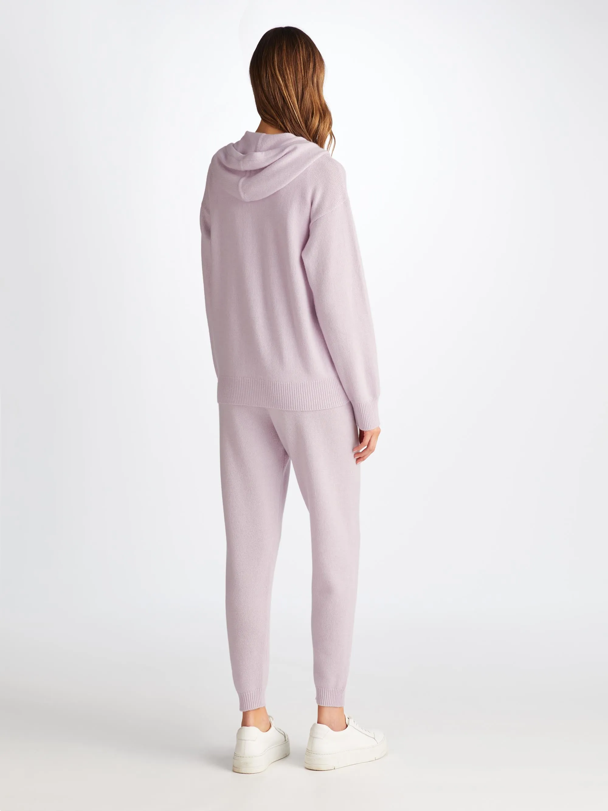 Women's Hoodie and Track Pants Daphne Cashmere Lilac sold by Derek Rose product image thumbnail 2