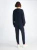 Women's Hoodie and Track Pants Daphne Cashmere Navy sold by Derek Rose