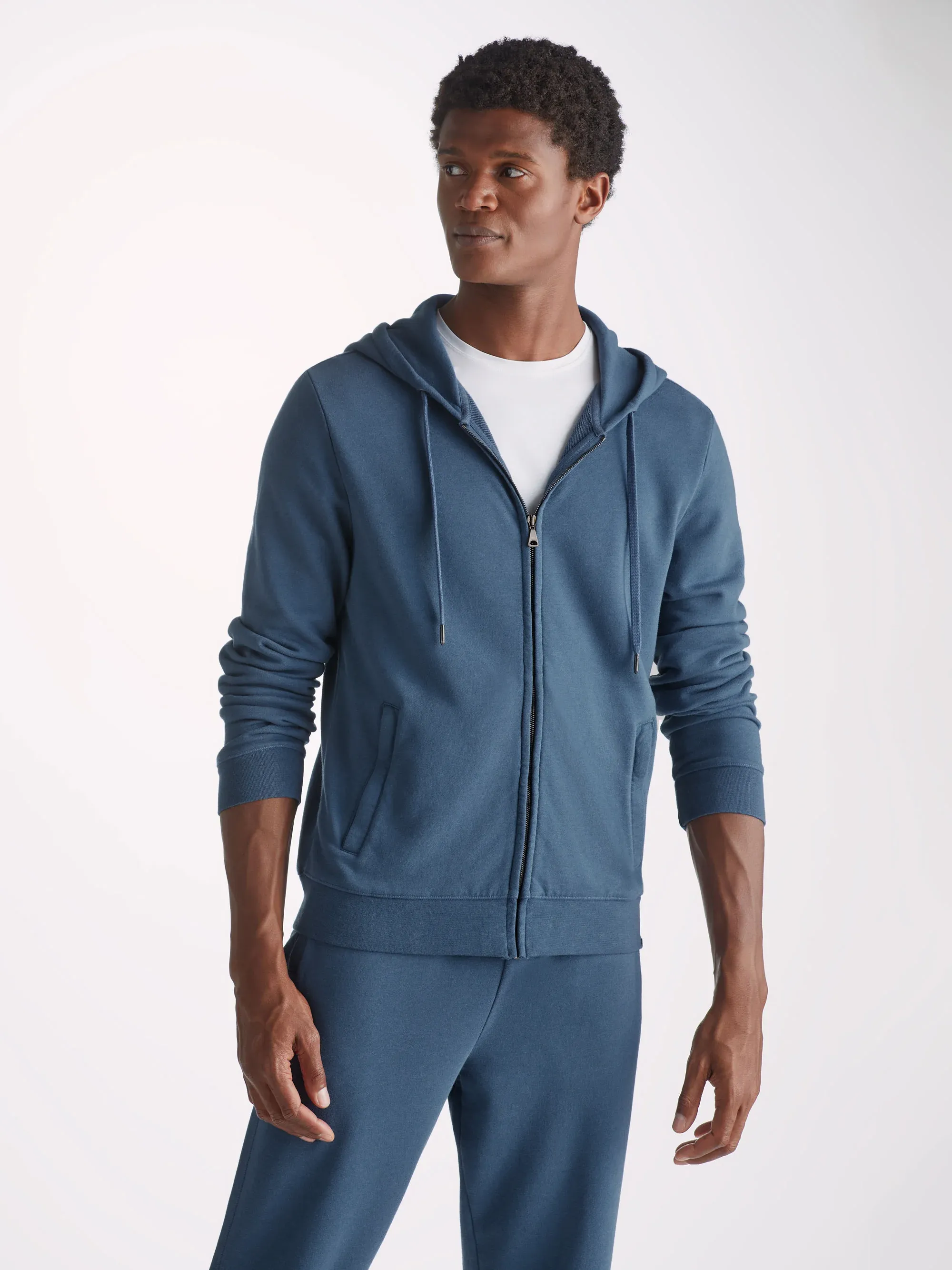 Men's Quinn Hoodie and Sweatpants Denim sold by Derek Rose product image thumbnail 3