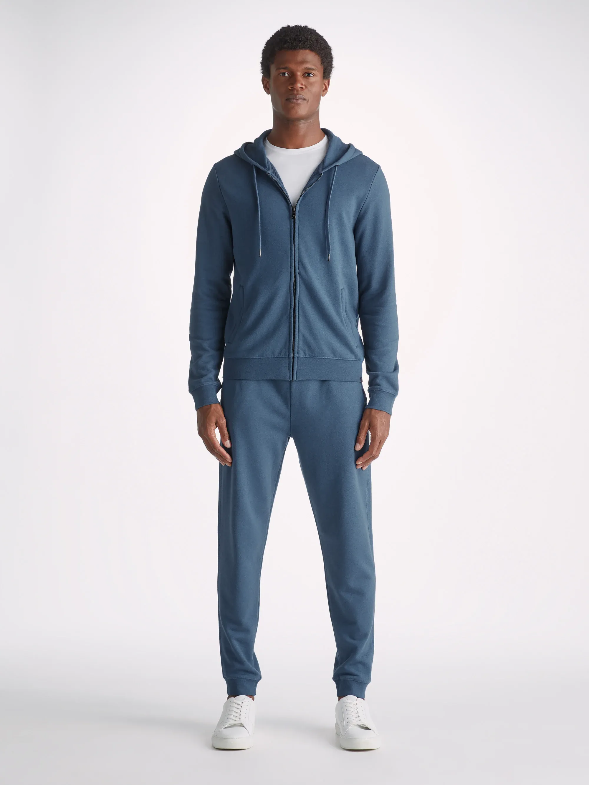 Men's Quinn Hoodie and Sweatpants Denim sold by Derek Rose