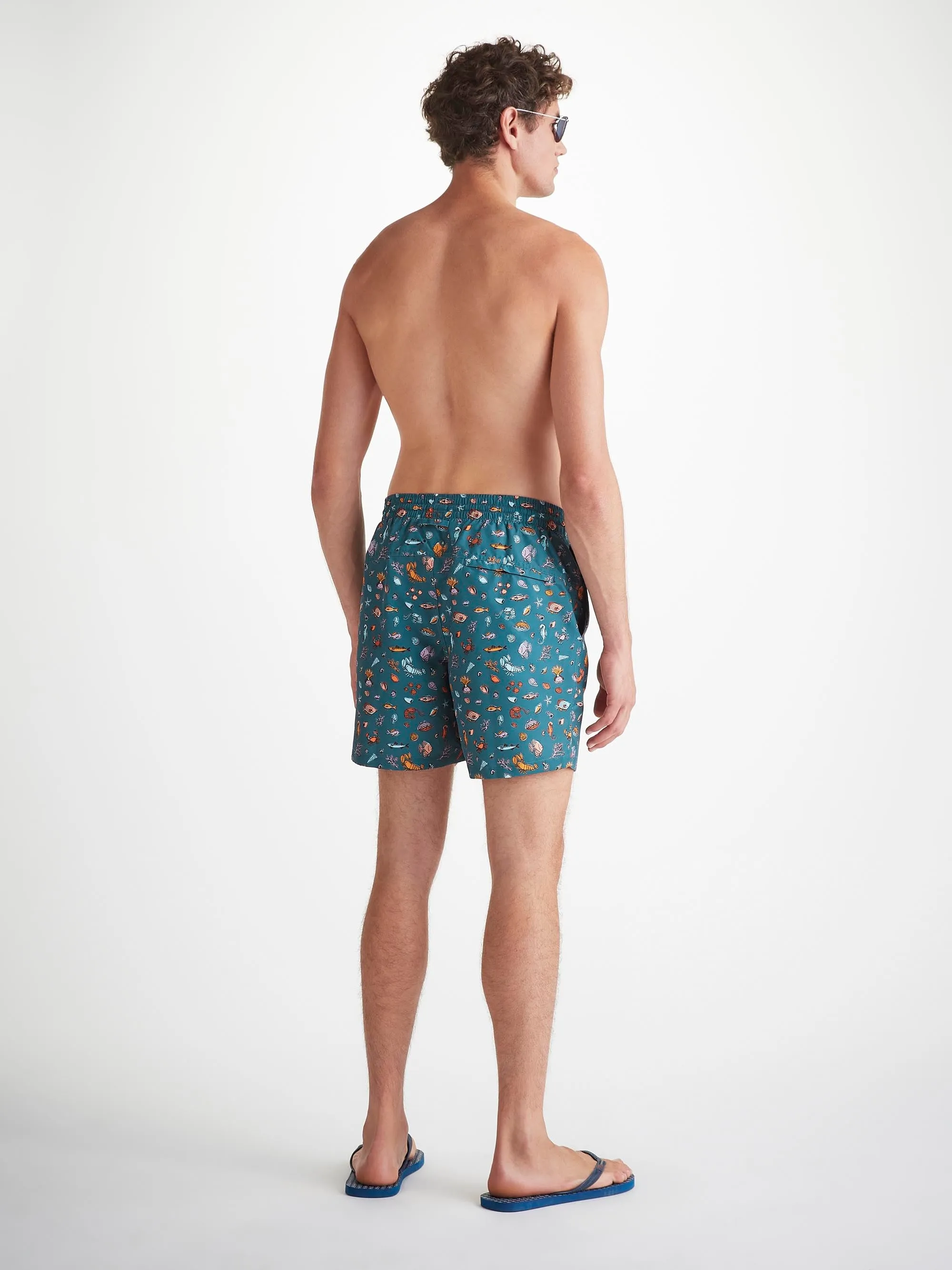 Men's Swim Shorts Blue Sea Friends Print sold by Derek Rose product image thumbnail 4
