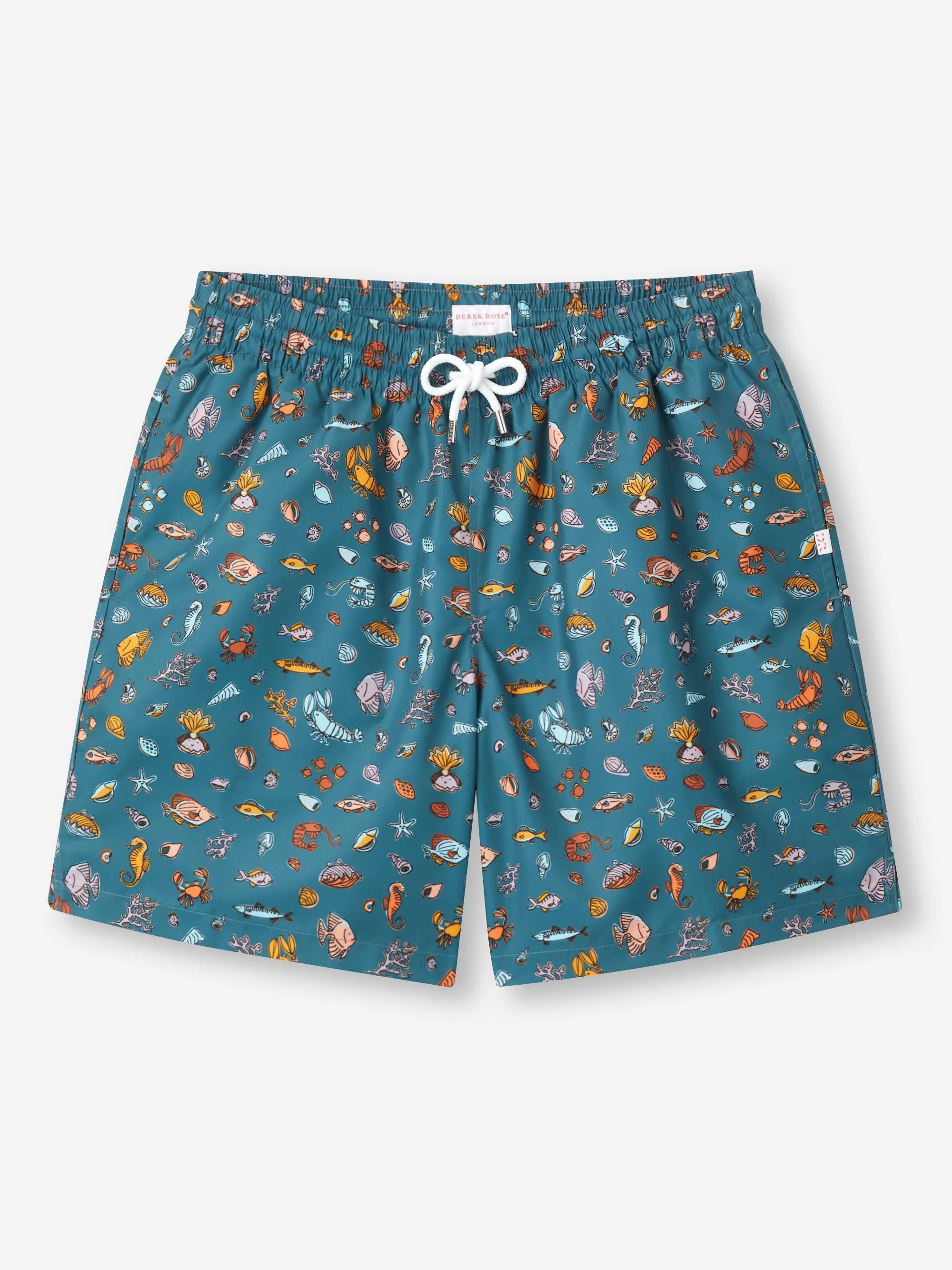 Men's Swim Shorts Blue Sea Friends Print sold by Derek Rose product image thumbnail 2
