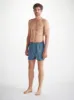 Men's Classic Fit Boxers Wellington 58 Cotton Blue sold by Derek Rose
