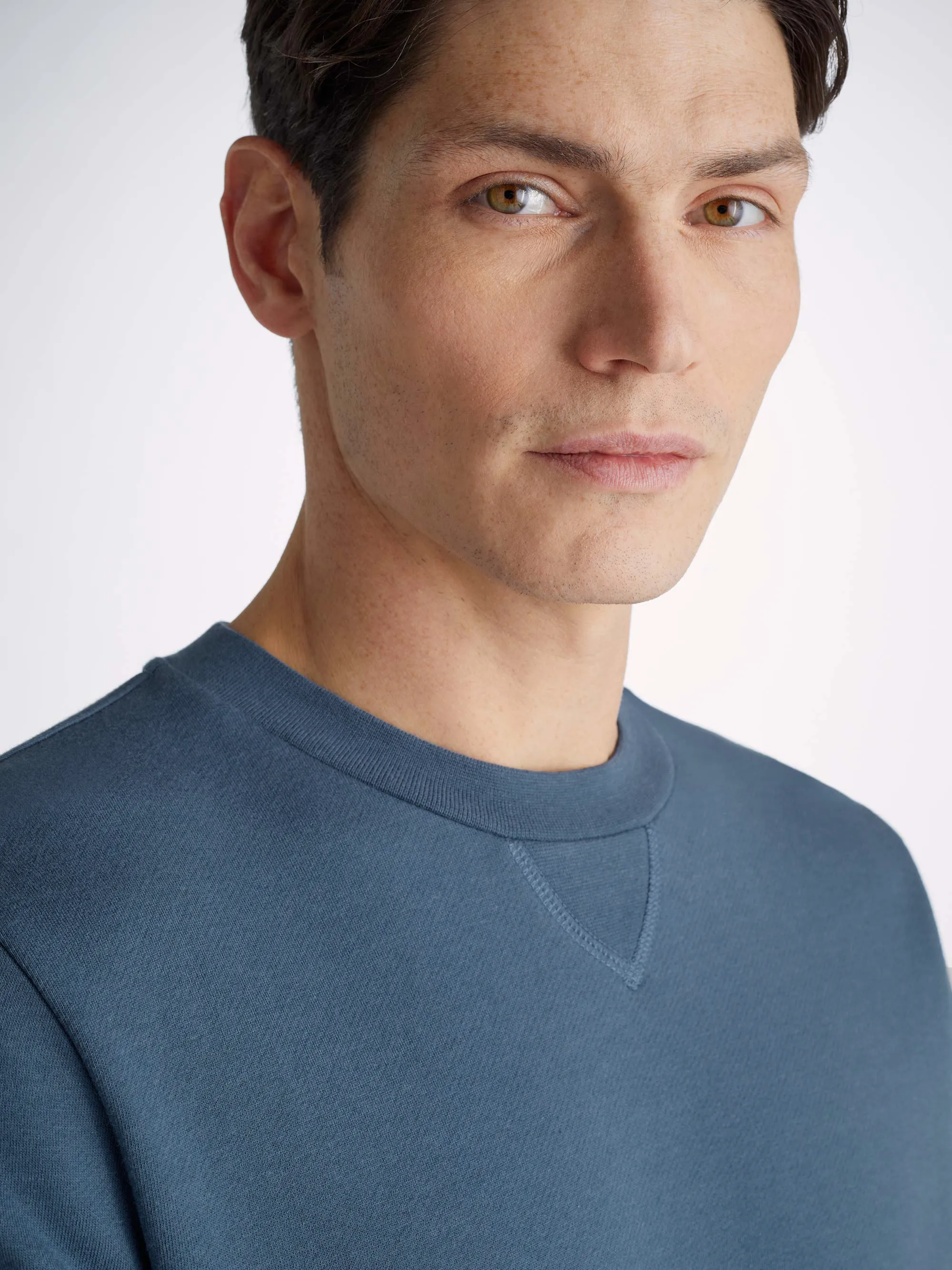 Men's Sweatshirt and Sweatpants Quinn Cotton Modal Denim sold by Derek Rose product image thumbnail 5