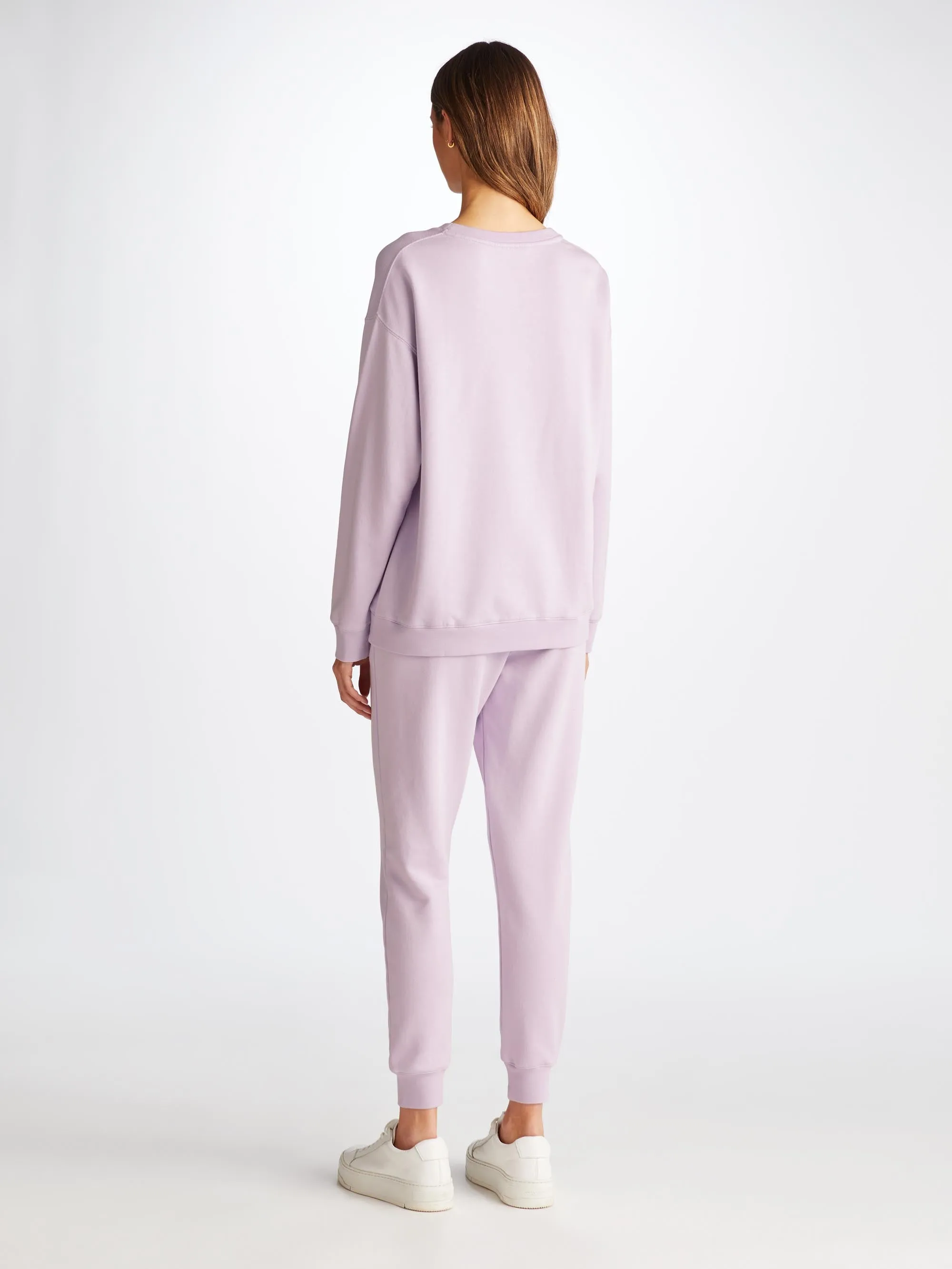 Women's Sweatshirt and Sweatpants Quinn Cotton Modal Lilac sold by Derek Rose product image thumbnail 2