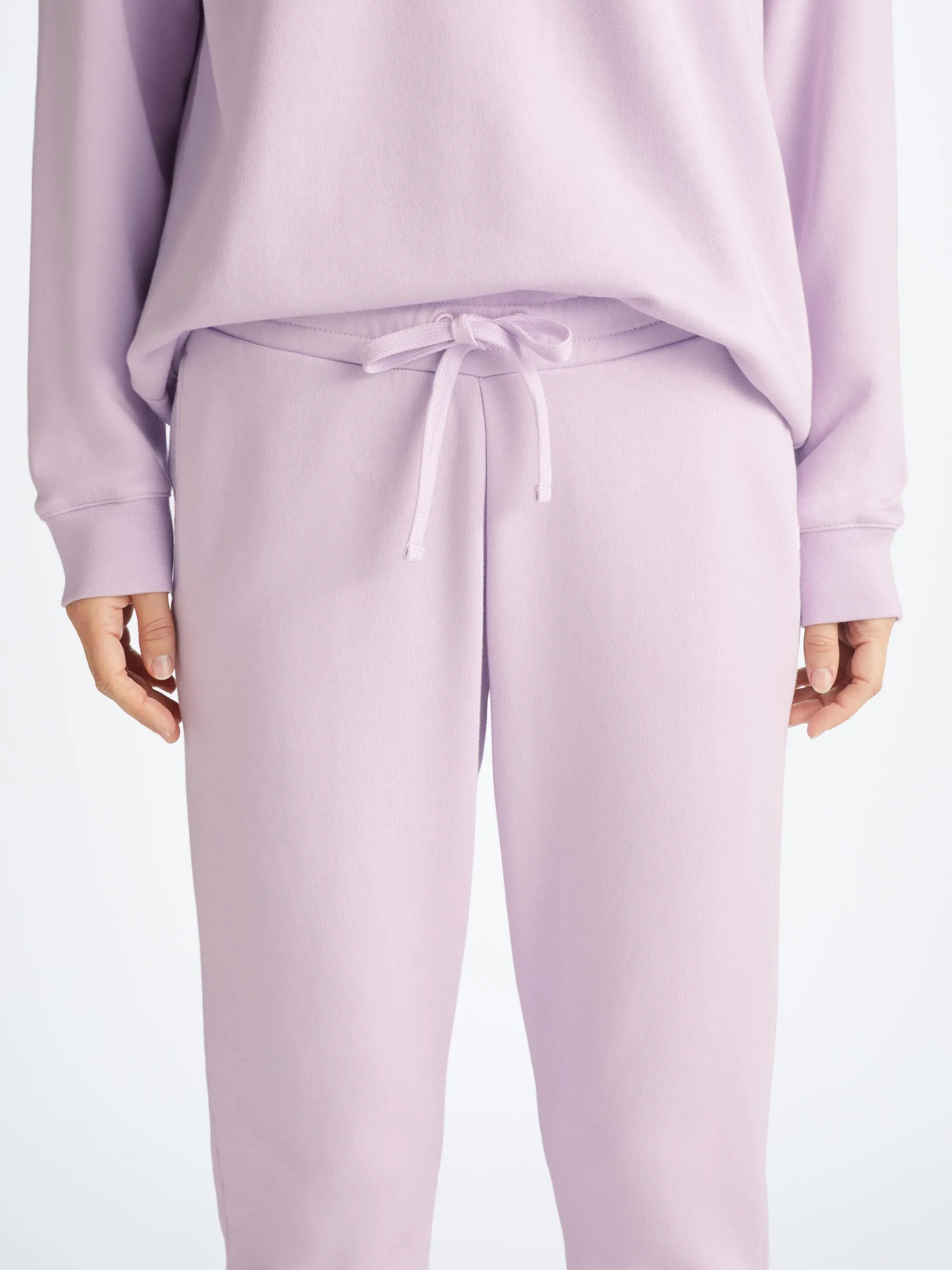 Women's Sweatshirt and Sweatpants Quinn Cotton Modal Lilac sold by Derek Rose product image thumbnail 4