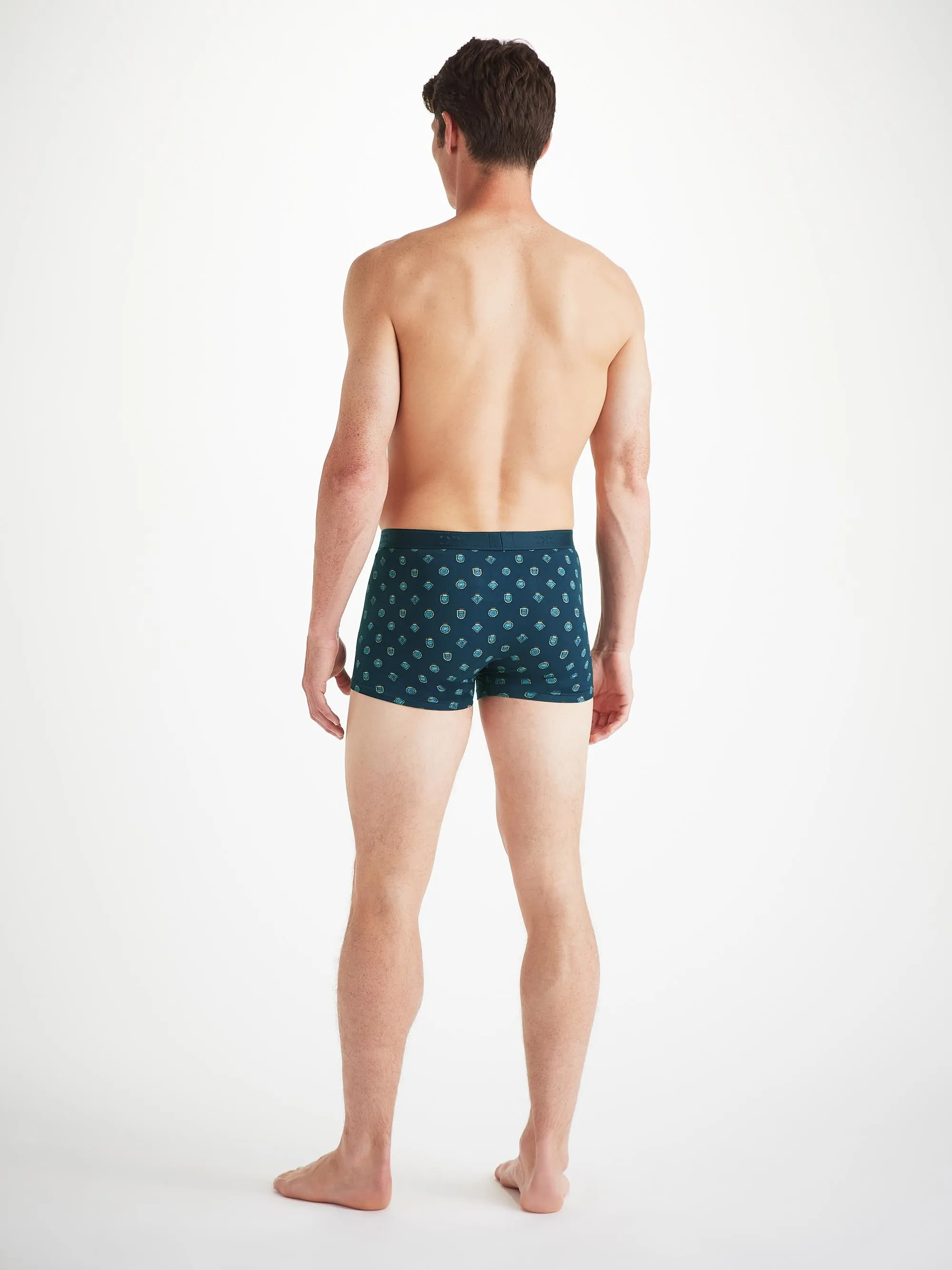 Men's Boxer Briefs Medalion Pima Cotton Stretch Navy sold by Derek Rose product image thumbnail 4