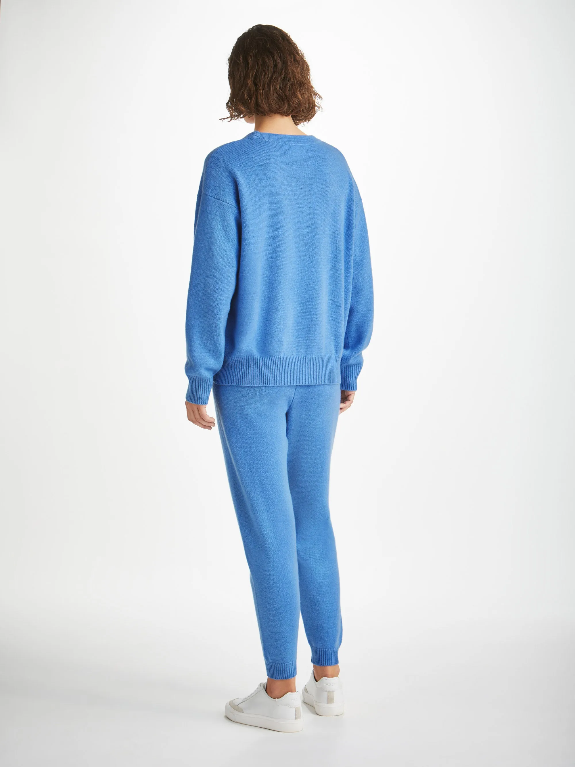 Women's Sweatshirt and Track Pants Daphne Cashmere Cornflower sold by Derek Rose product image thumbnail 2