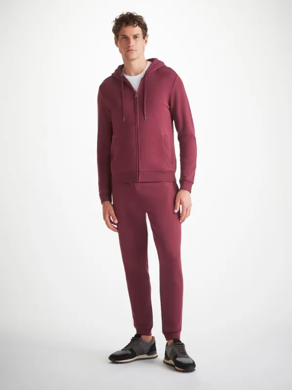 Men's Hoodie and Sweatpants Quinn Burgundy Set sold by Derek Rose