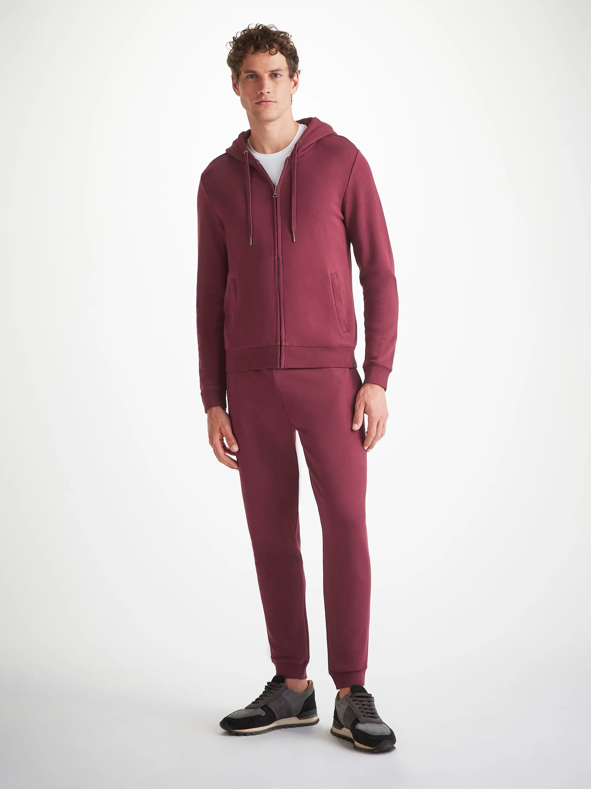 Men's Hoodie and Sweatpants Quinn Burgundy Set sold by Derek Rose