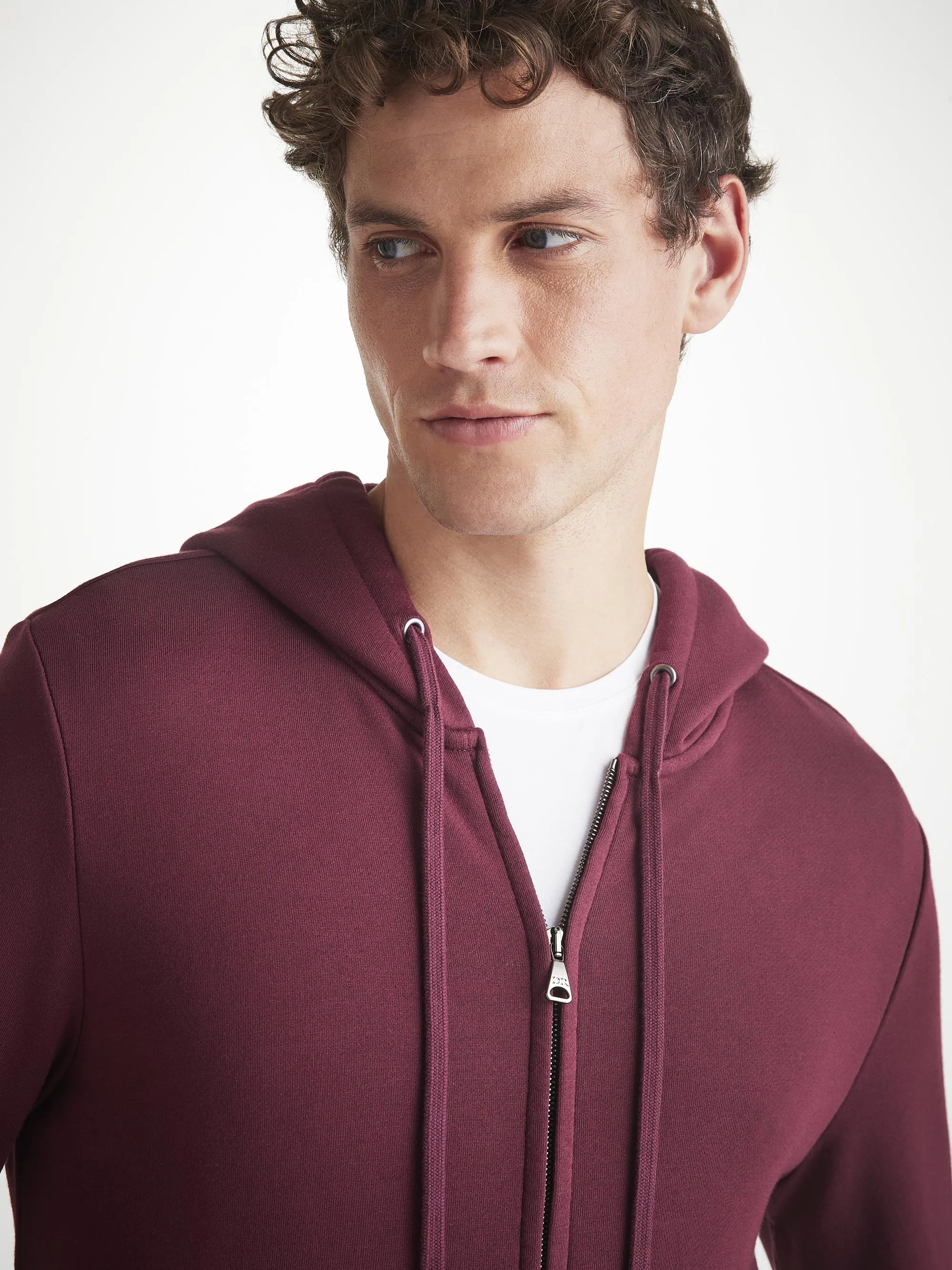 Men's Hoodie and Sweatpants Quinn Burgundy Set sold by Derek Rose product image thumbnail 3