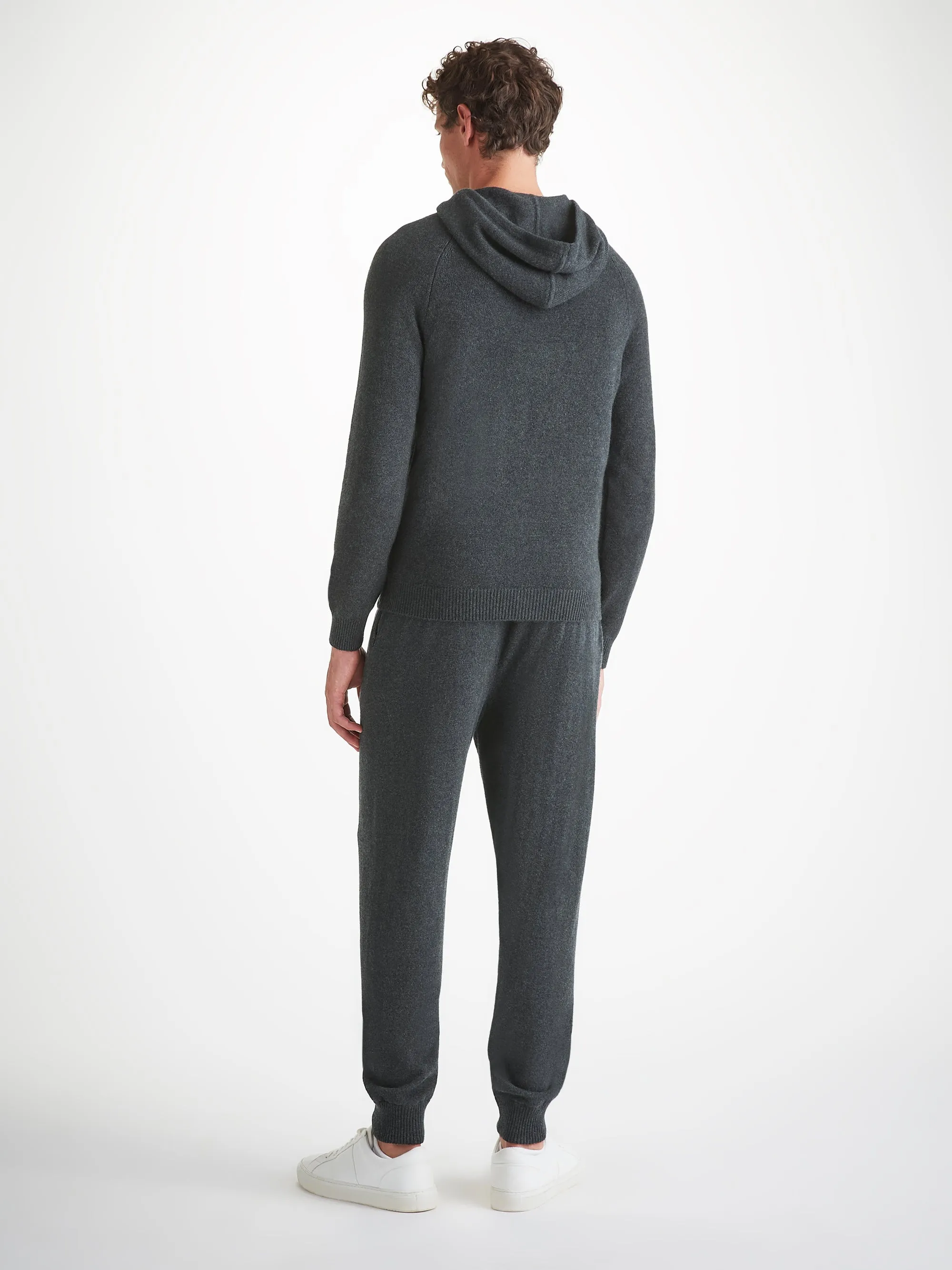 Men's Pullover Hoodie and Track Pants Cashmere Charcoal Set sold by Derek Rose product image thumbnail 2