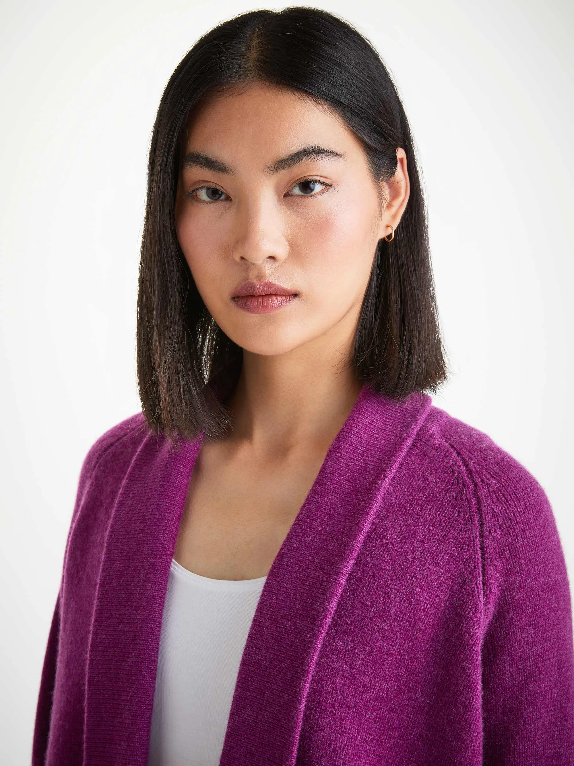 Women's Cardigan and Track Pants Cashmere Purple sold by Derek Rose product image thumbnail 5