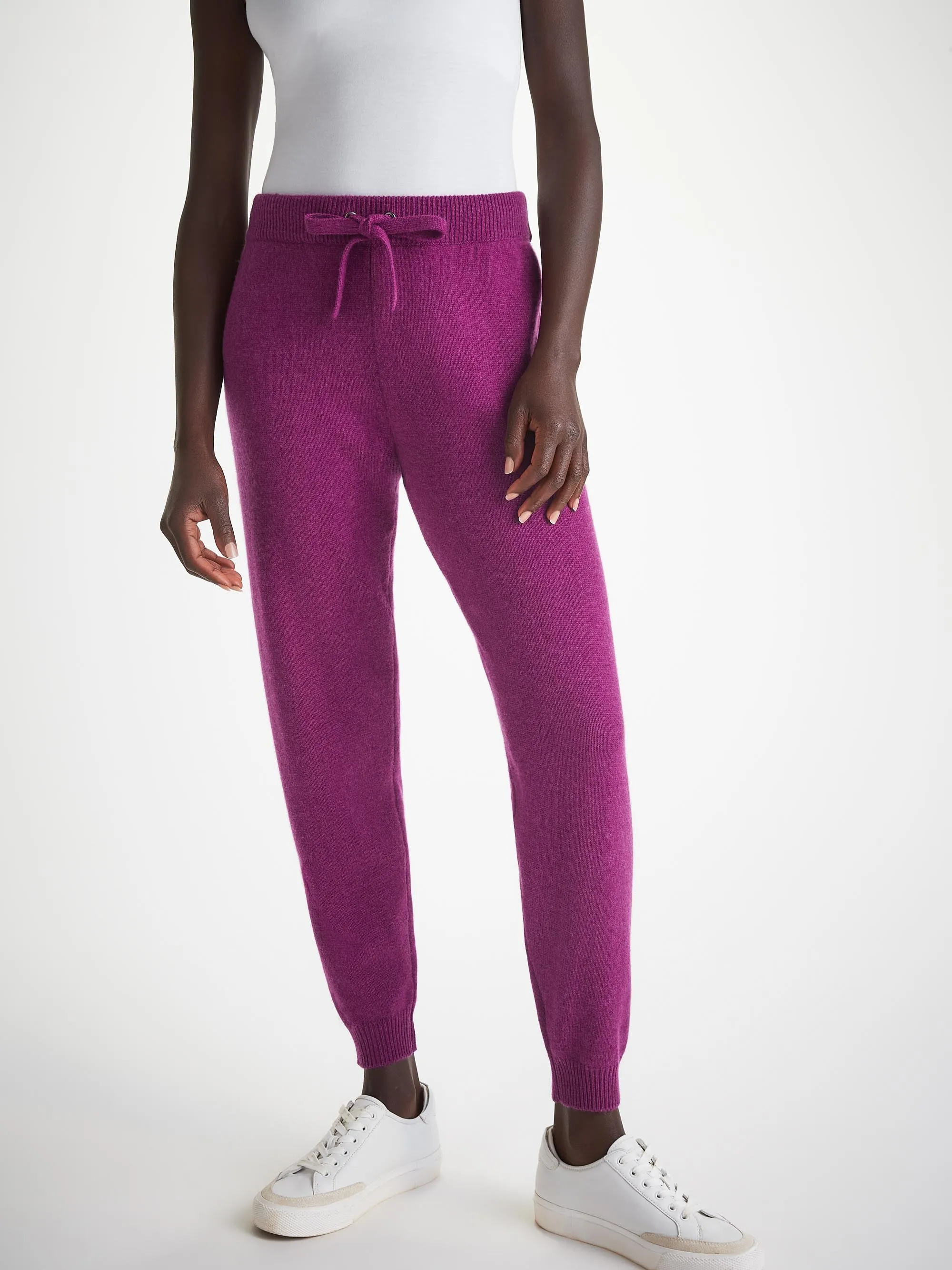 Women's Cardigan and Track Pants Cashmere Purple sold by Derek Rose product image thumbnail 3