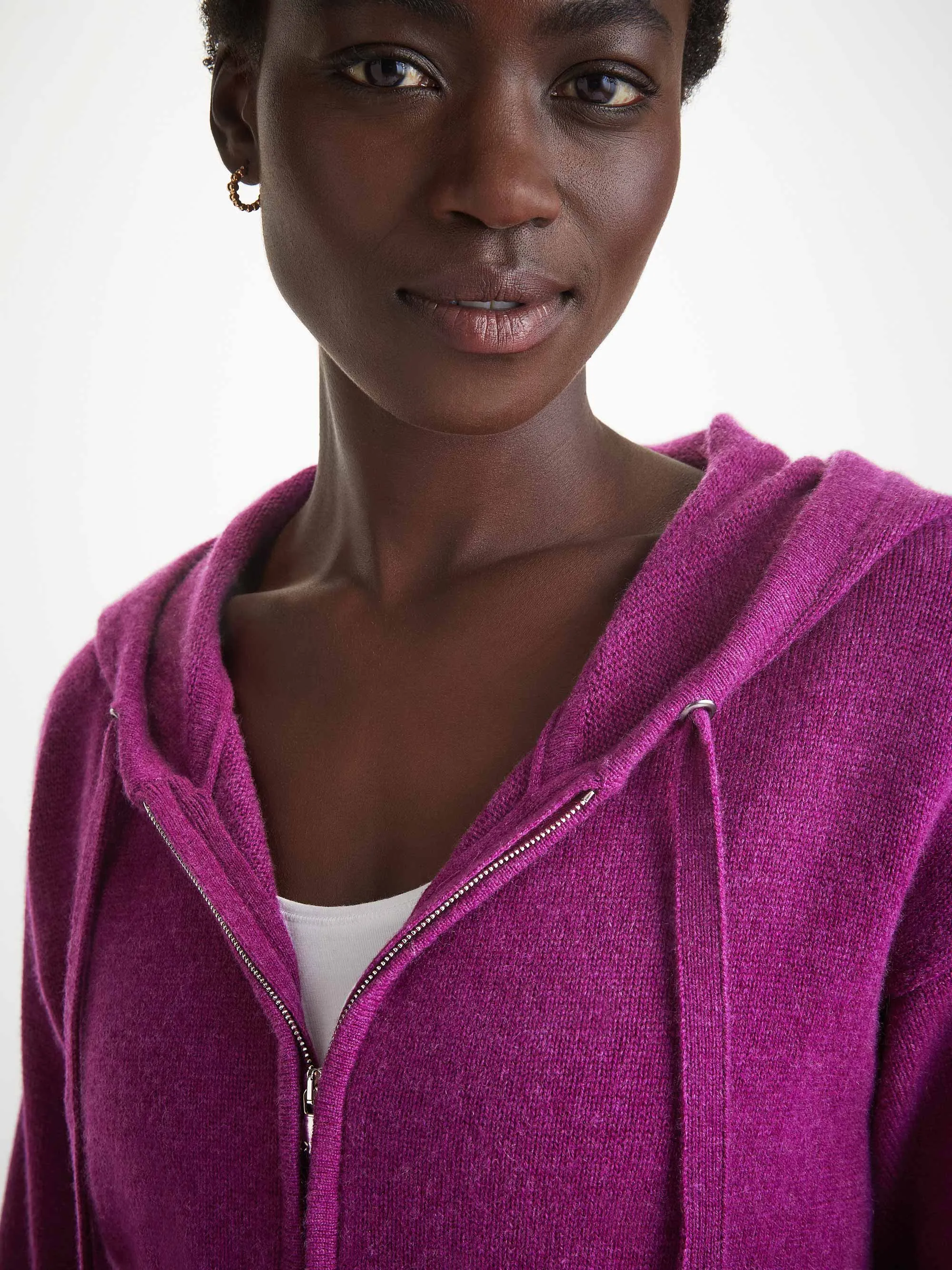 Women's Hoodie and Track Pants Daphne Cashmere Purple sold by Derek Rose product image thumbnail 5