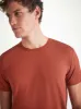 Men's Basel T-Shirt and Lounge Trousers Rust Red Set sold by Derek Rose