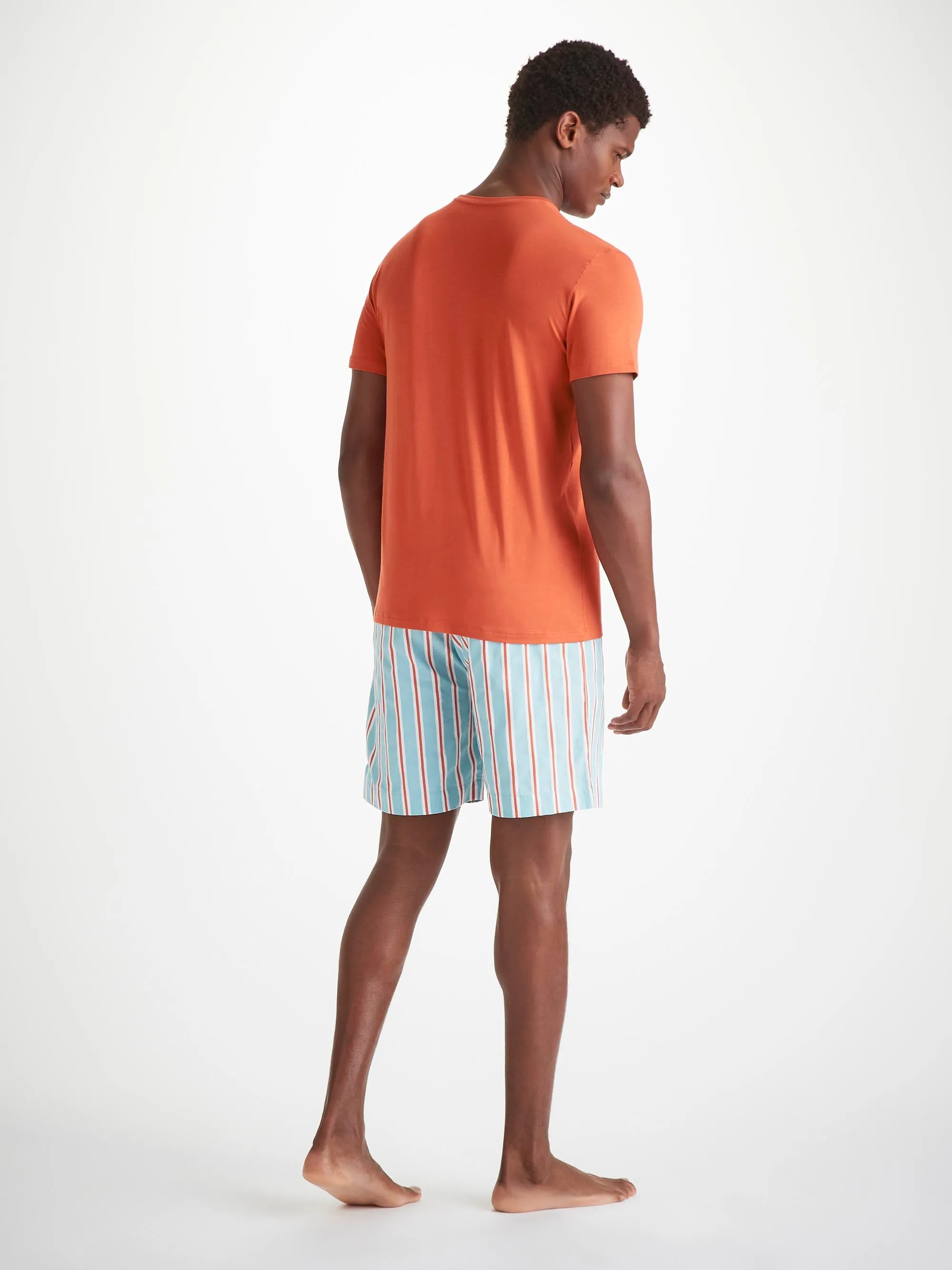 Men's T-Shirt Basel Micro Modal Stretch Spiced Orange sold by Derek Rose product image thumbnail 4