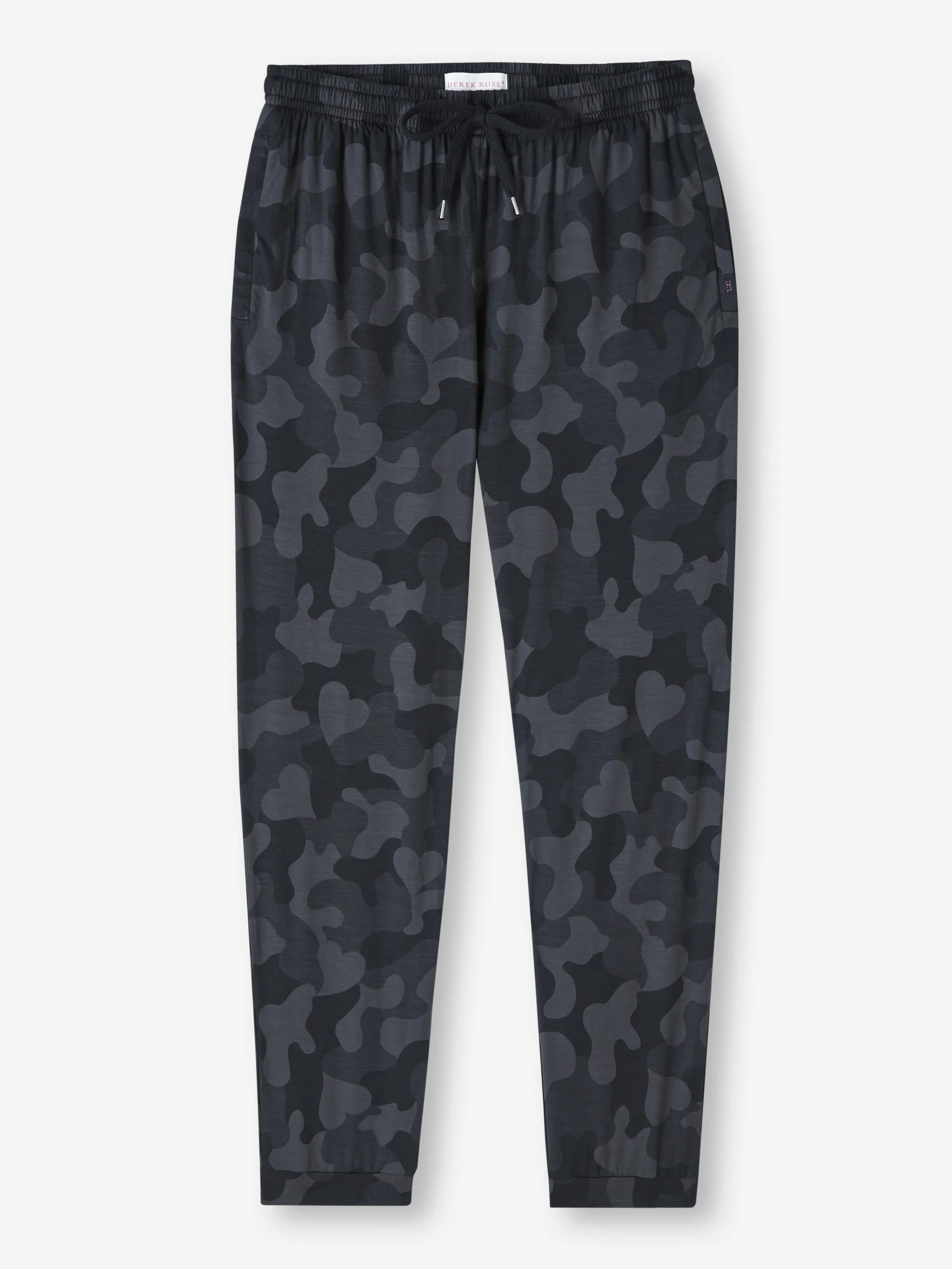 Men's Track Pants London 11 Micro Modal Black sold by Derek Rose product image thumbnail 2