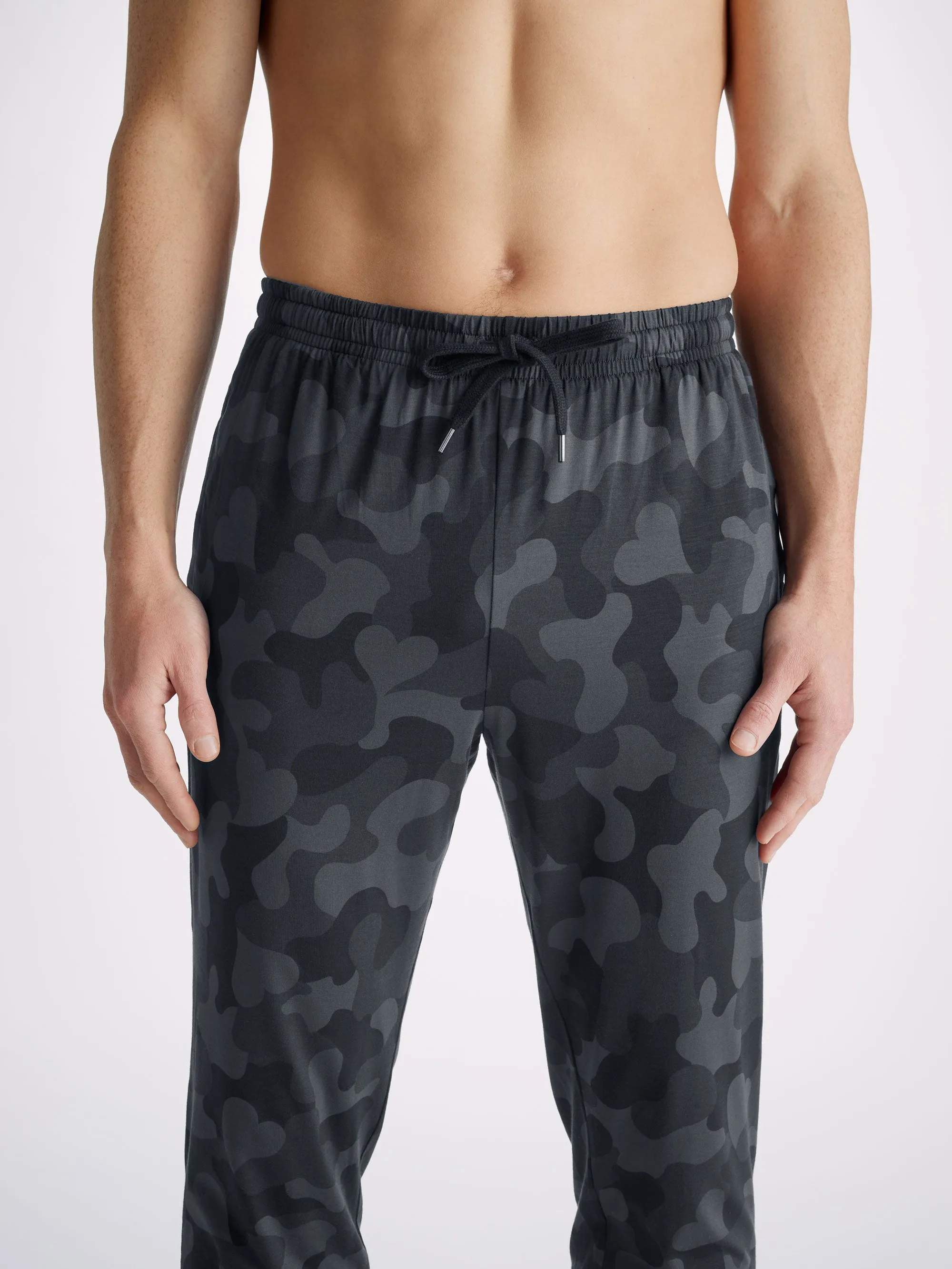 Men's Track Pants London 11 Micro Modal Black sold by Derek Rose product image thumbnail 5