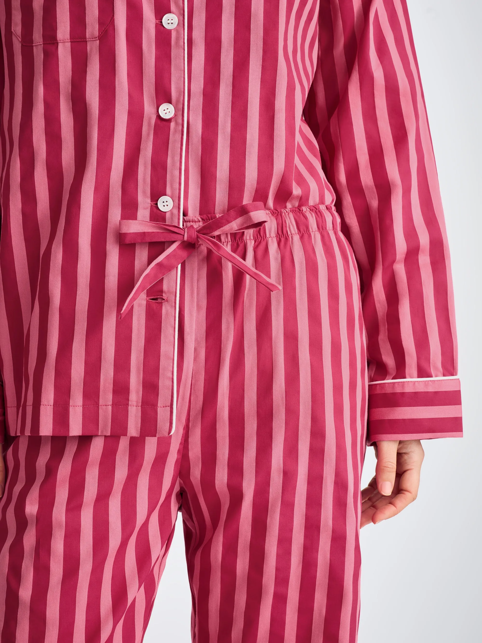 Women's Pajamas Capri 25 Cotton Batiste Pink sold by Derek Rose product image thumbnail 5