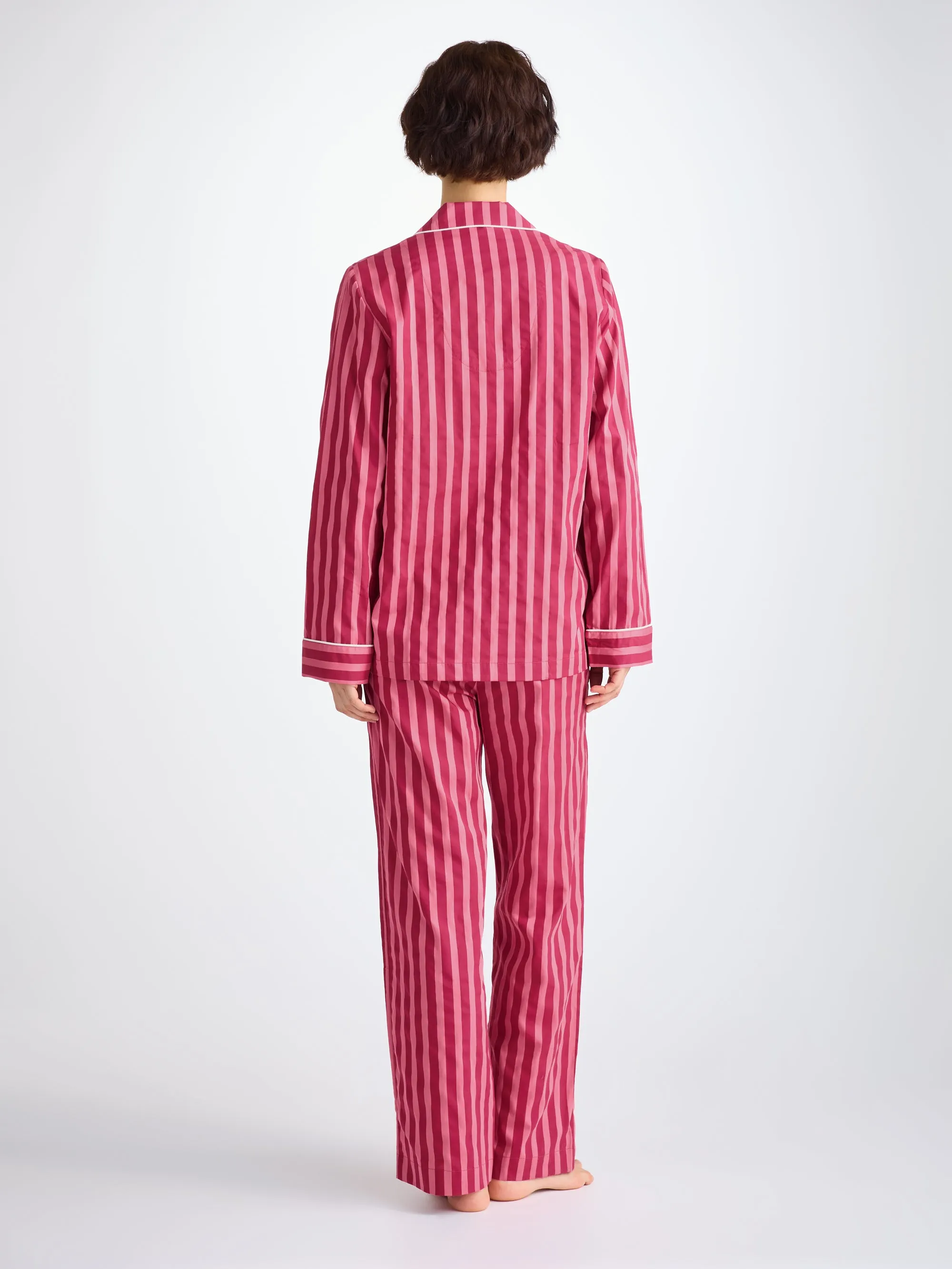 Women's Pajamas Capri 25 Cotton Batiste Pink sold by Derek Rose product image thumbnail 4