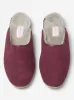 Women's Mule Slippers Imogen Suede Sheepskin Bordeaux sold by Derek Rose