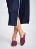 Women's Mule Slippers Imogen Suede Sheepskin Bordeaux sold by Derek Rose