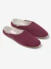 Women's Mule Slippers Imogen Suede Sheepskin Bordeaux sold by Derek Rose