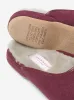 Women's Mule Slippers Imogen Suede Sheepskin Bordeaux sold by Derek Rose