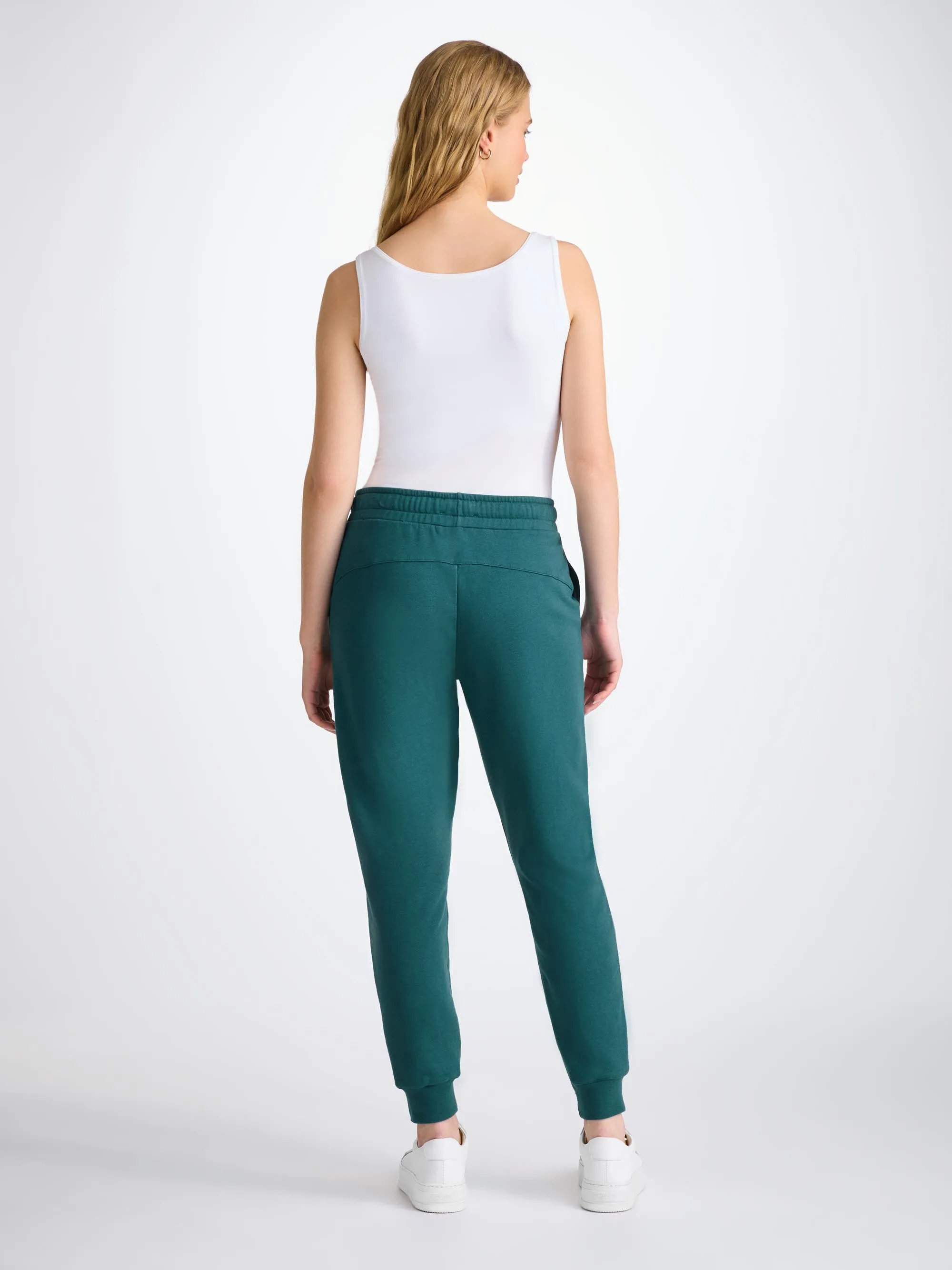Women's Sweatpants Quinn Cotton Modal Pine Green sold by Derek Rose product image thumbnail 4