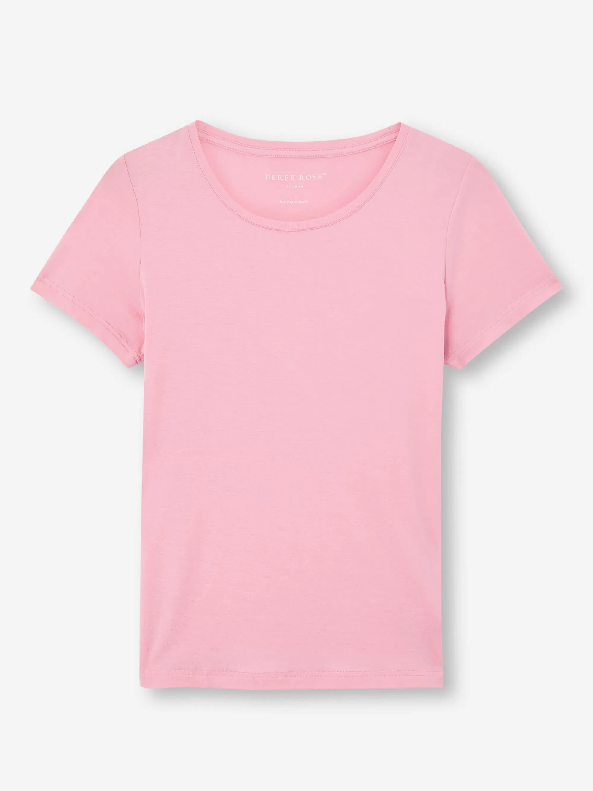 Women's T-Shirt Lara Micro Modal Stretch Ballet Pink sold by Derek Rose product image thumbnail 2