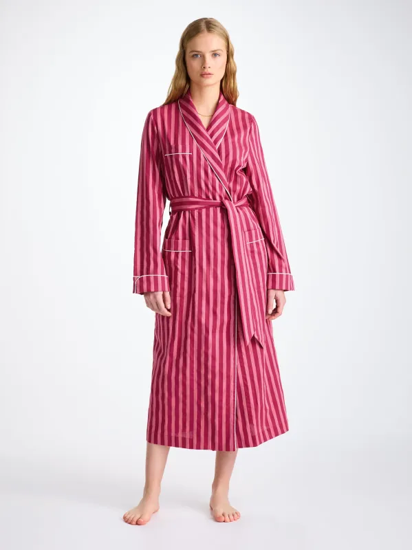 Women's Robe Capri 25 Cotton Batiste Pink sold by Derek Rose