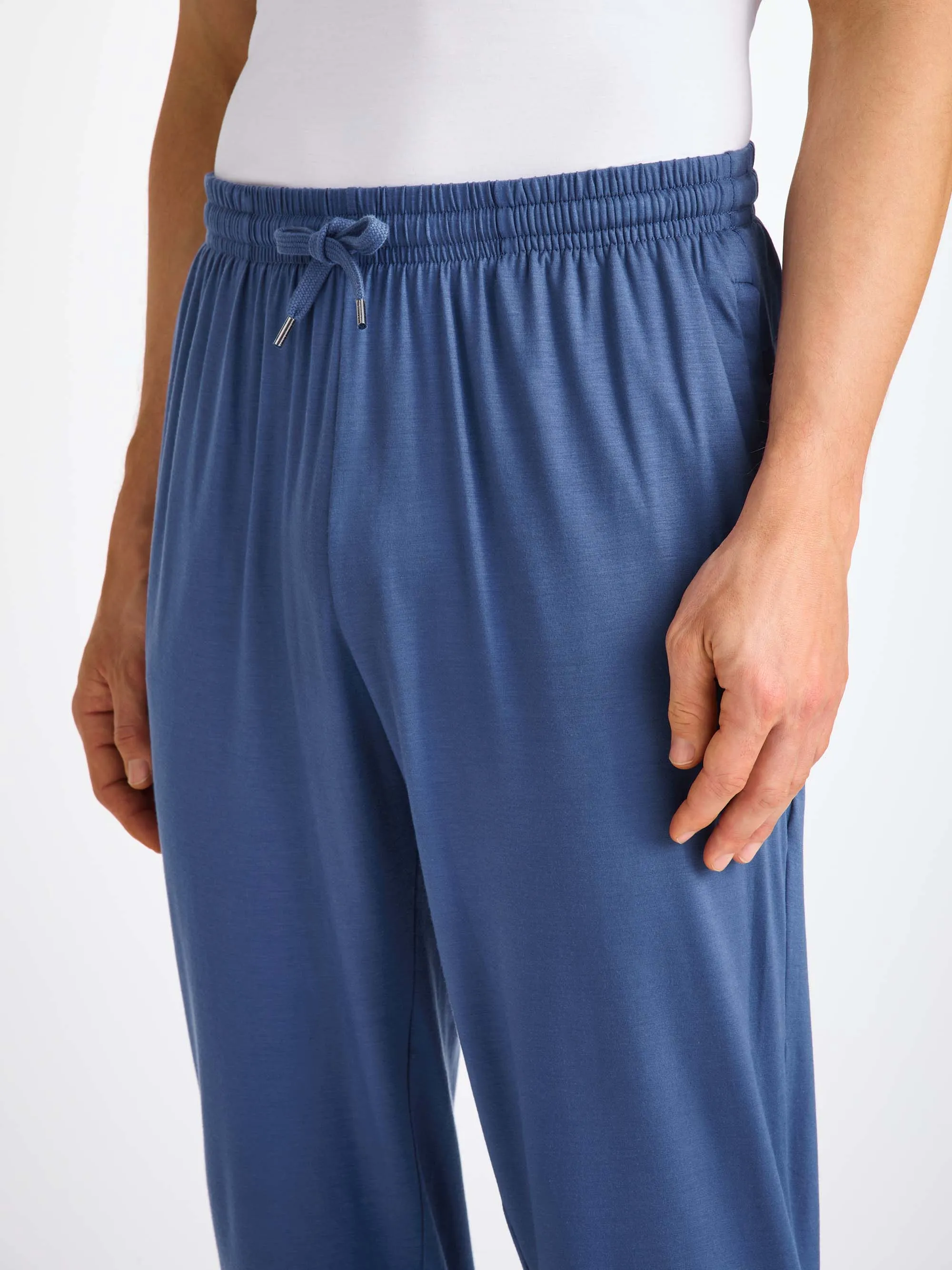 Men's Track Pants Basel Micro Modal Stretch Sapphire sold by Derek Rose product image thumbnail 5