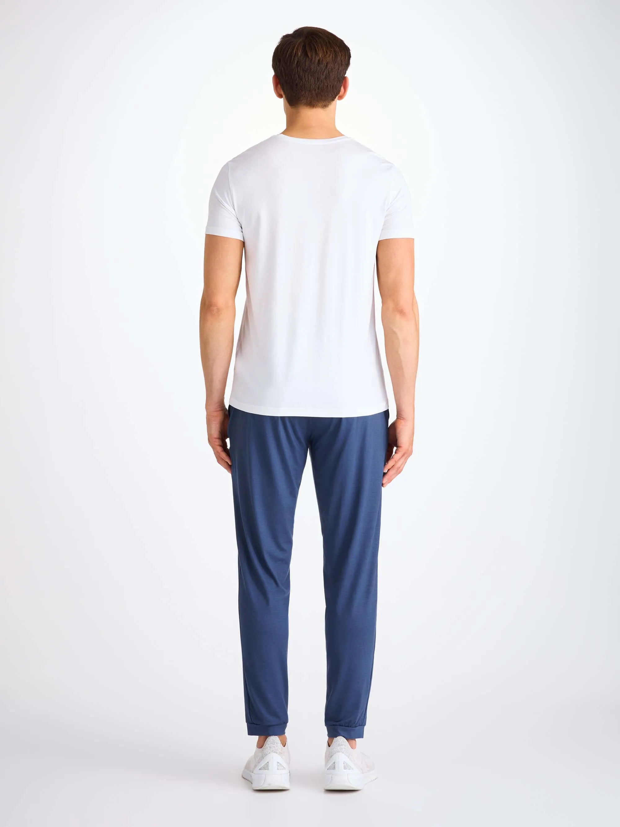 Men's Track Pants Basel Micro Modal Stretch Sapphire sold by Derek Rose product image thumbnail 3