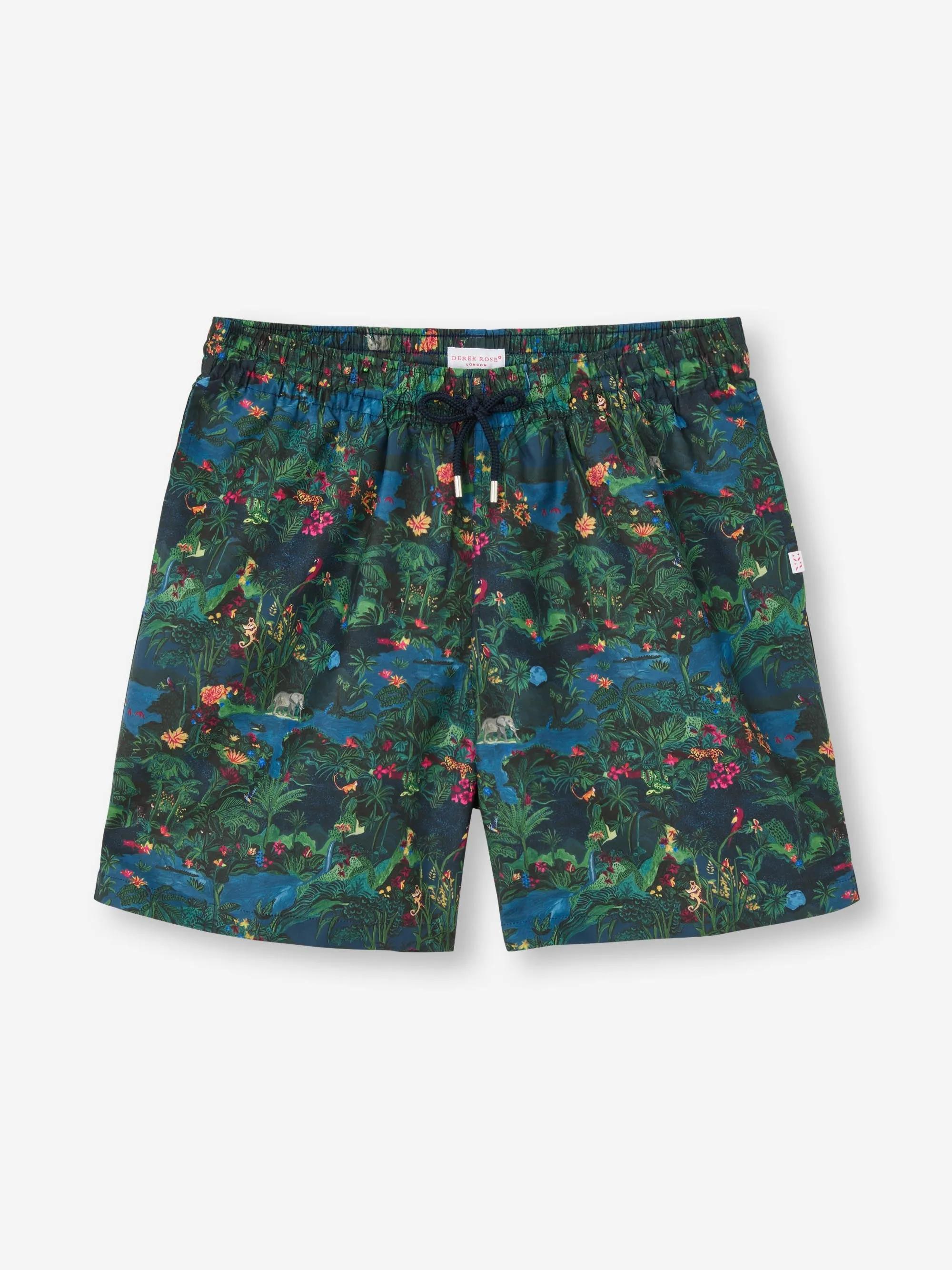Men's Swim Trunks Multi Midnight Jungle Print sold by Derek Rose product image thumbnail 2