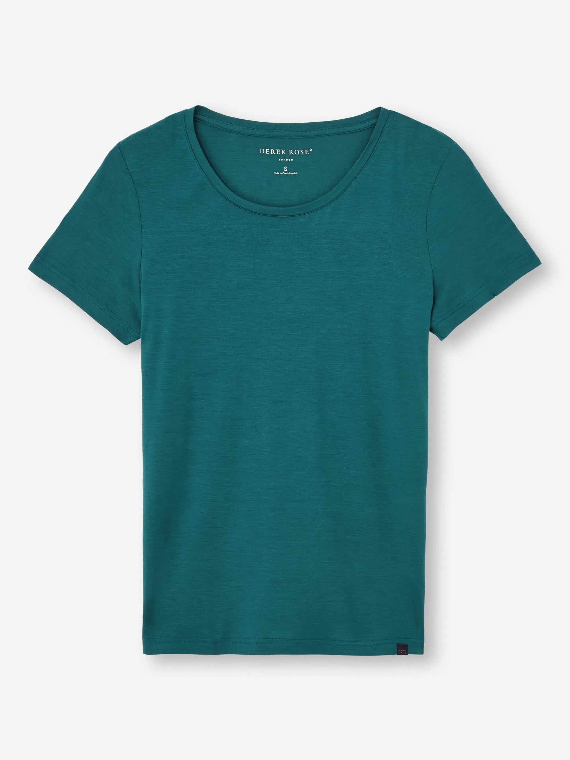 Women's T-Shirt Lara Micro Modal Stretch Jungle Green sold by Derek Rose product image thumbnail 2