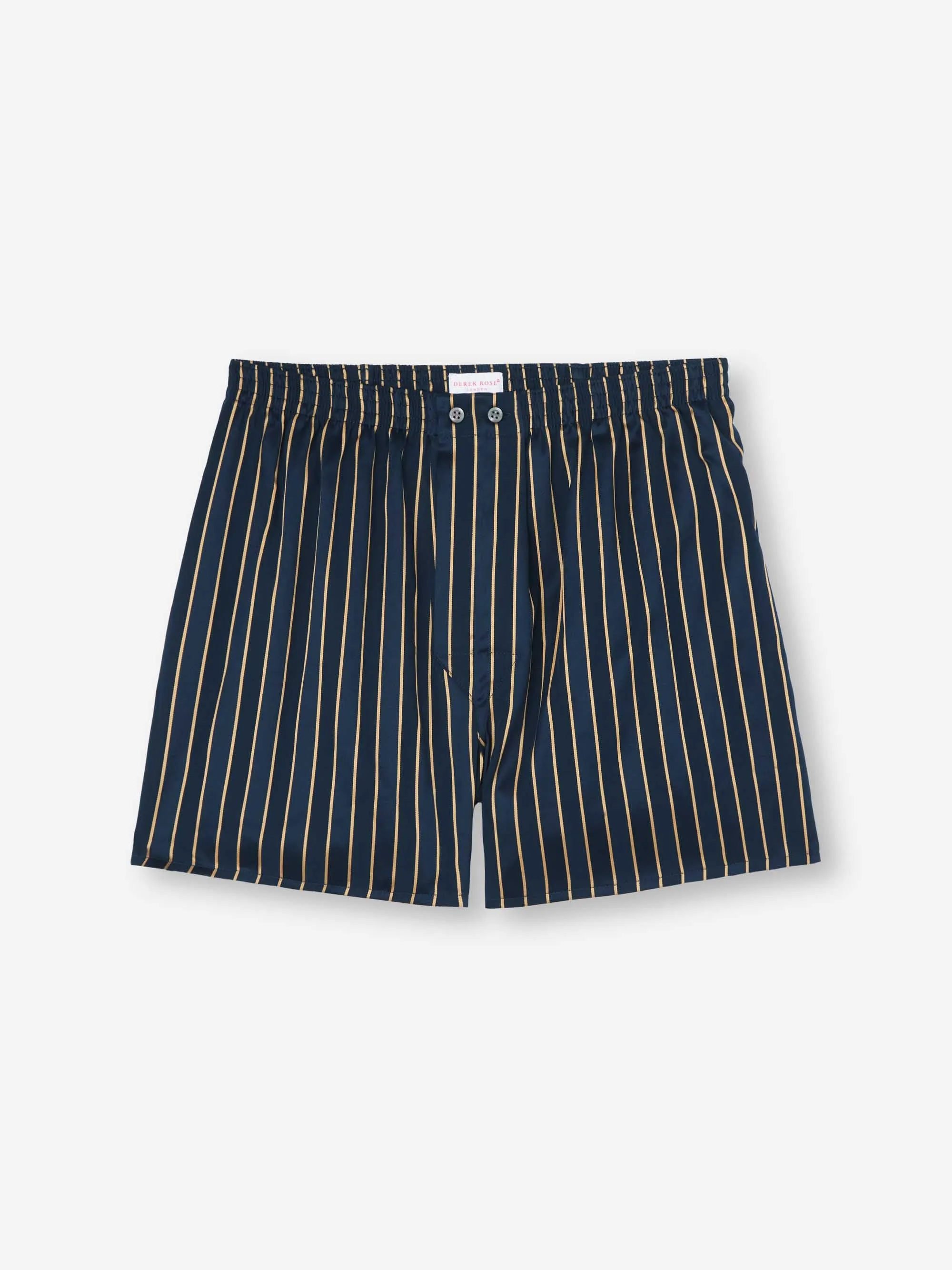 Men's Classic Fit Boxers Royal 224 Cotton Navy sold by Derek Rose