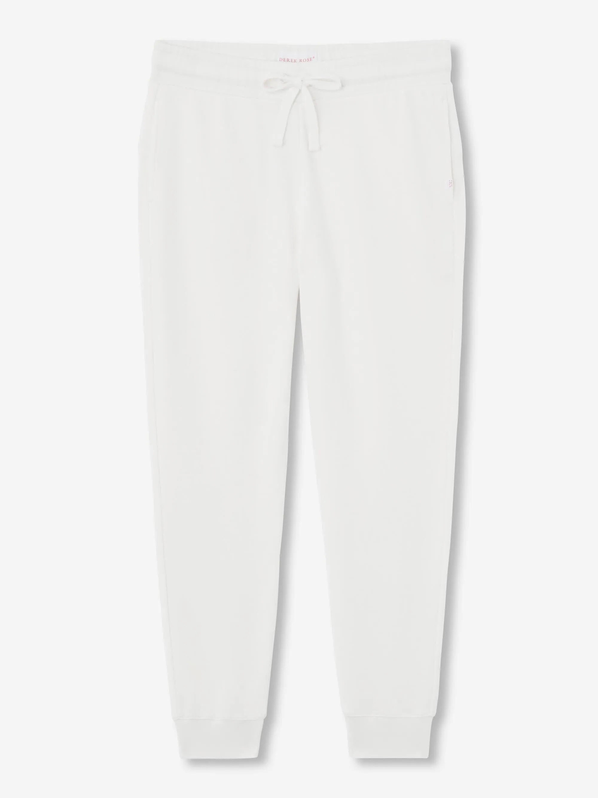 Women's Sweatpants Quinn Cotton Modal White sold by Derek Rose product image thumbnail 2
