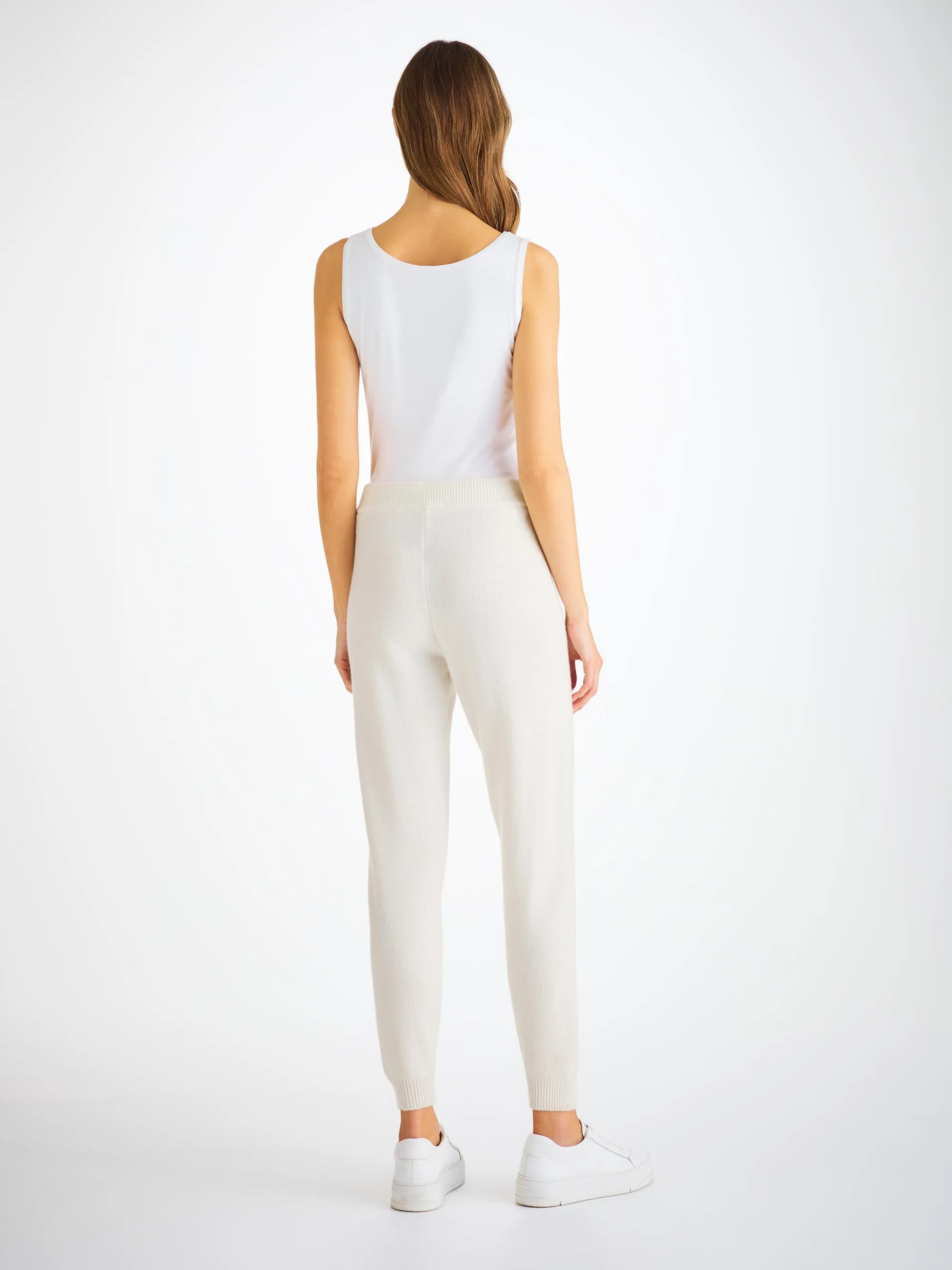 Women's Sweatpants Daphne Cashmere White sold by Derek Rose product image thumbnail 4