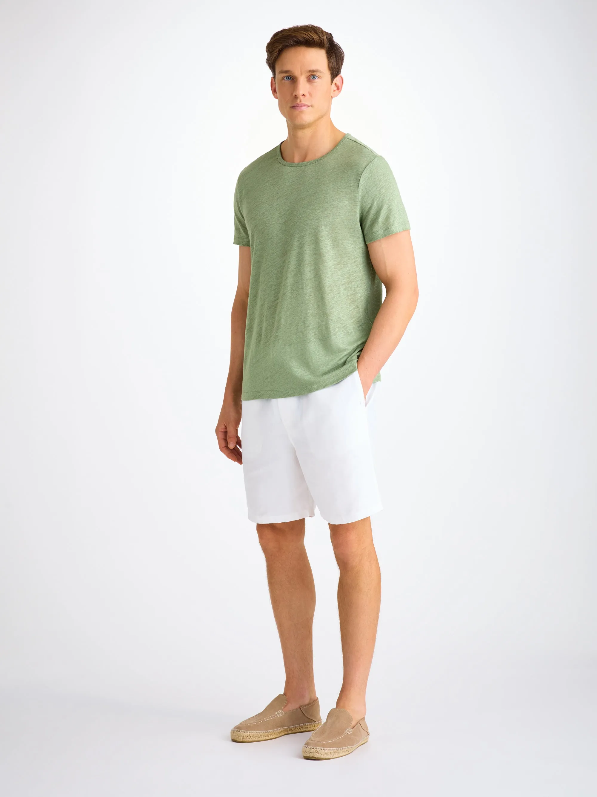 Men's T-Shirt Jordan Linen Sage Green sold by Derek Rose product image thumbnail 3