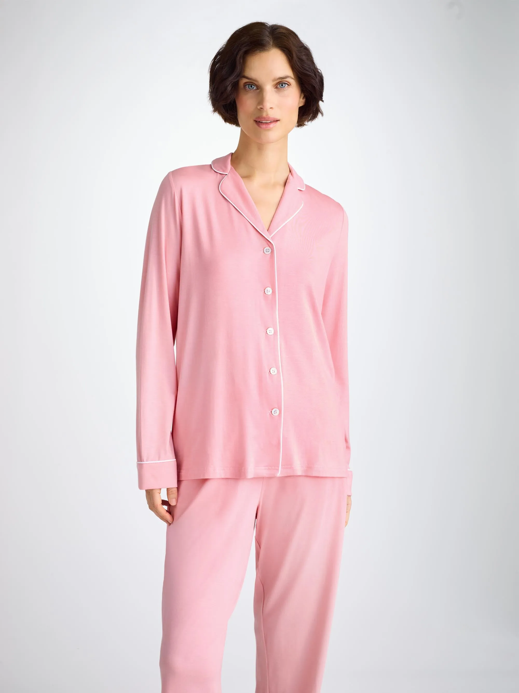 Women's Pajamas Lara Micro Modal Stretch Ballet Pink sold by Derek Rose product image thumbnail 3