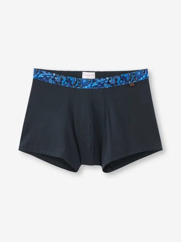 Men's Boxer Briefs Band 66 Pima Cotton Stretch Navy sold by Derek Rose